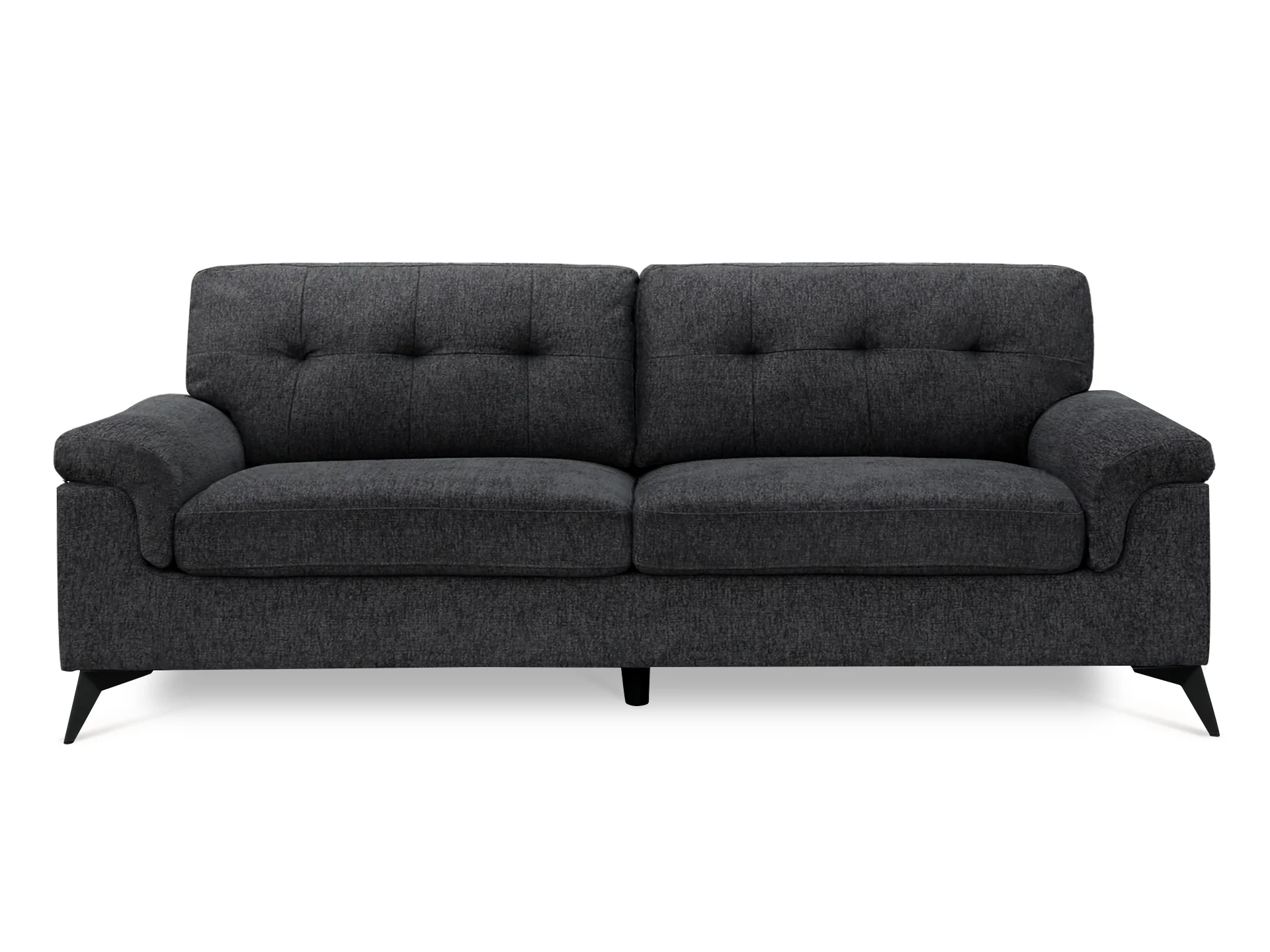 Darien 3 Seater Sofa - Dark Grey - Image 3