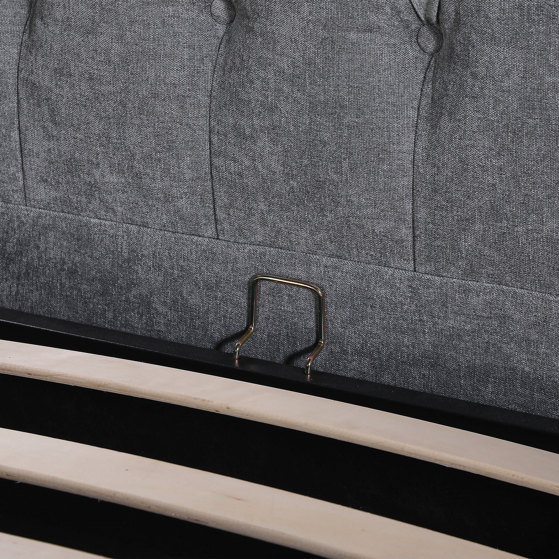 Daro Queen Gas Lift Bed Frame - Grey - Image 11