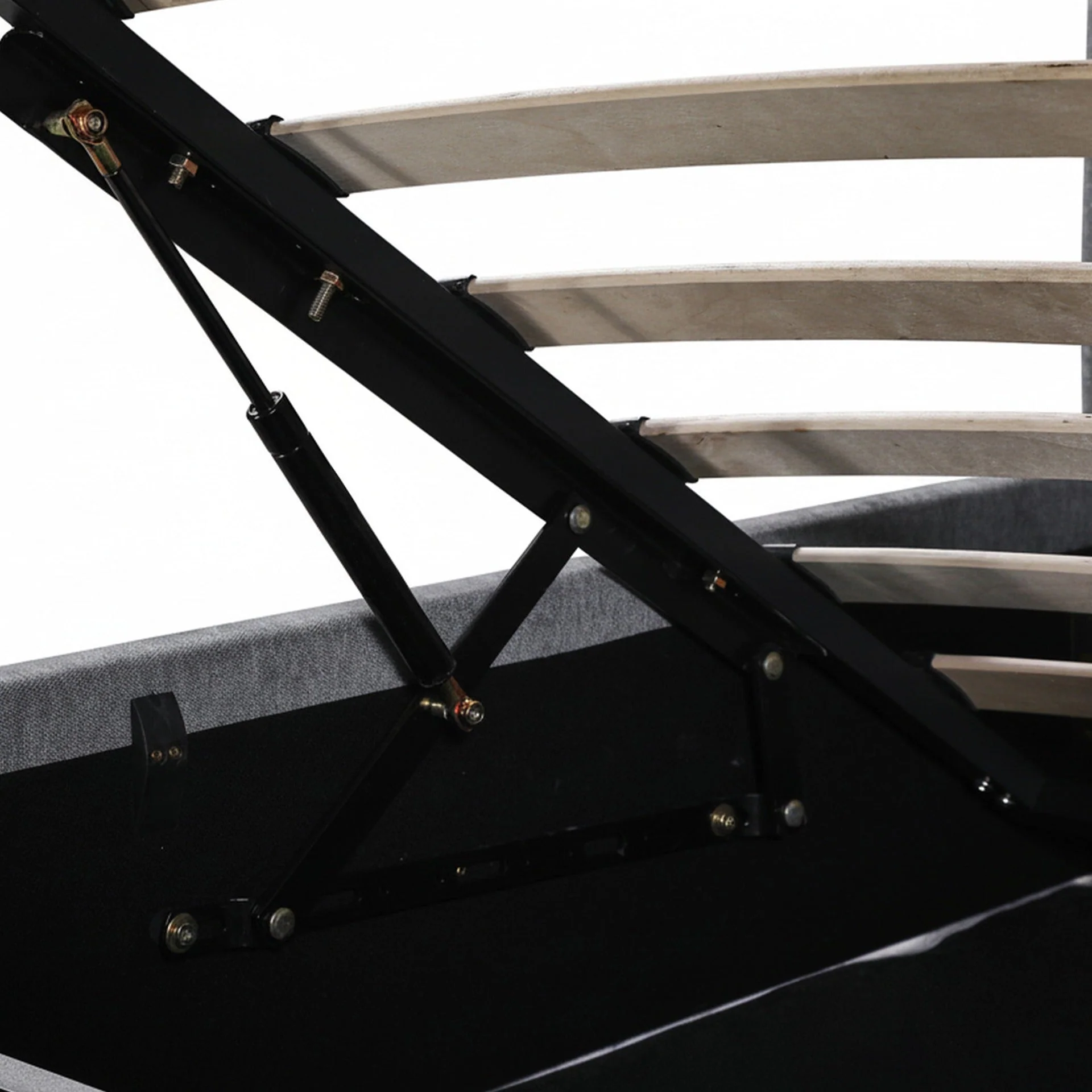 Daro Queen Gas Lift Bed Frame - Grey - Image 13