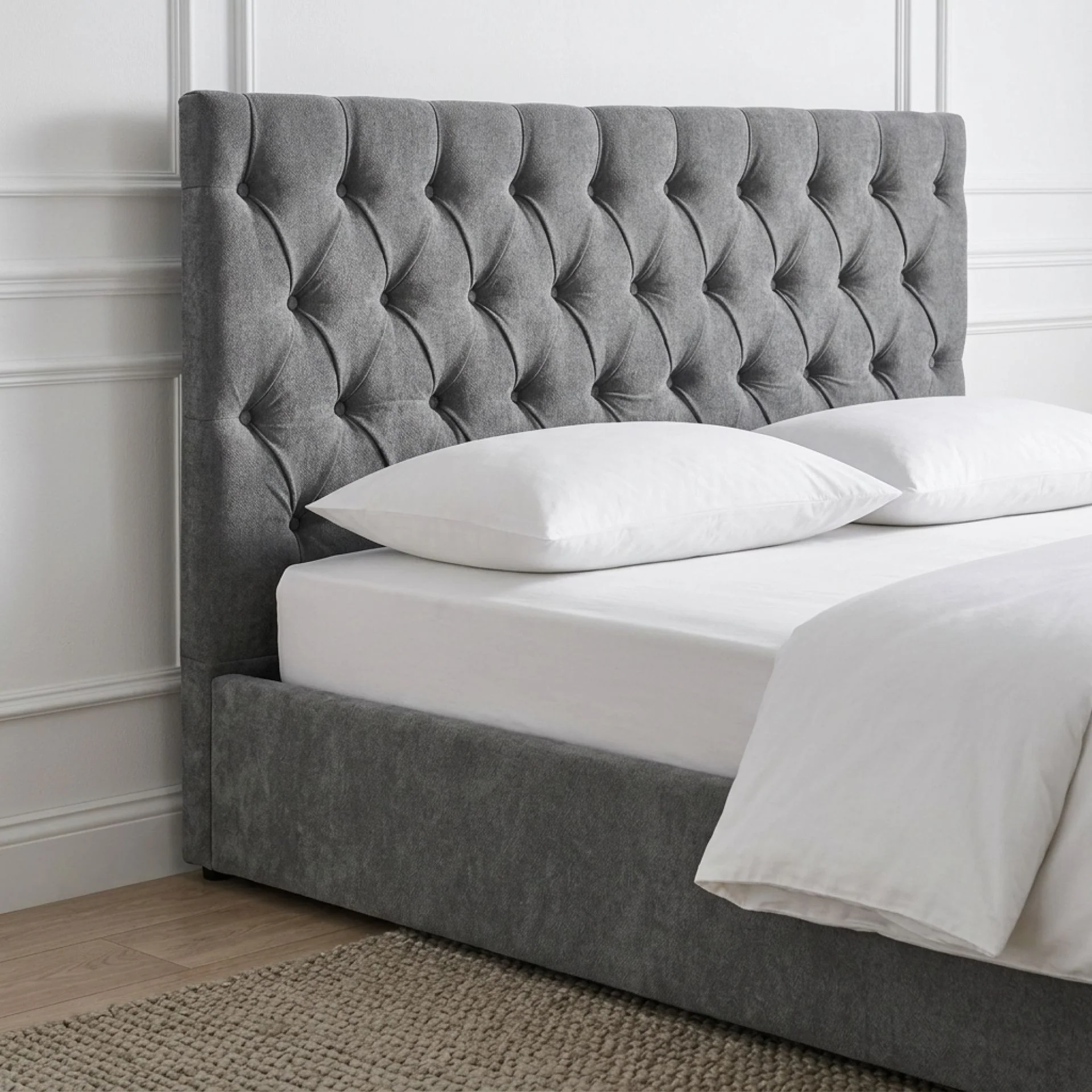 Daro Queen Gas Lift Bed Frame - Grey - Image 5
