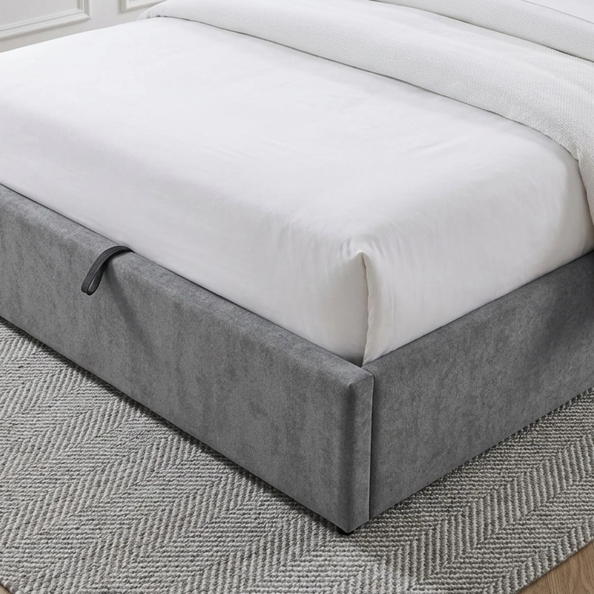 Daro Queen Gas Lift Bed Frame - Grey - Image 6