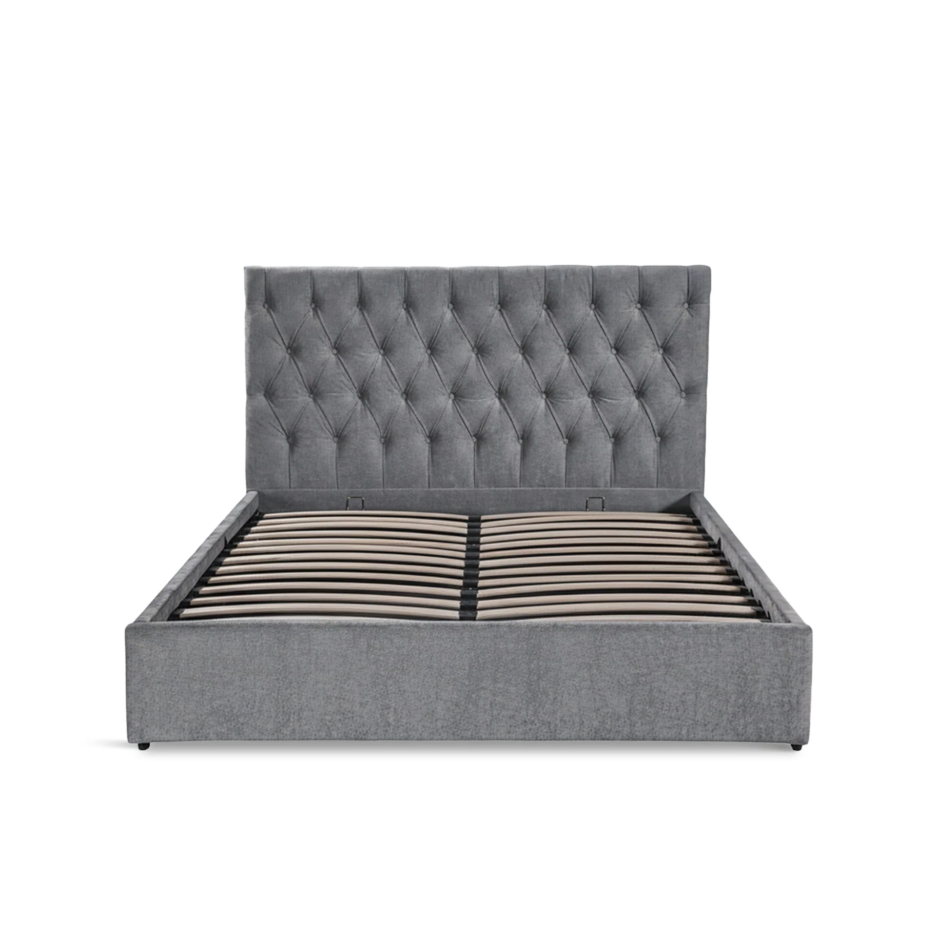 Daro Queen Gas Lift Bed Frame - Grey - Image 8