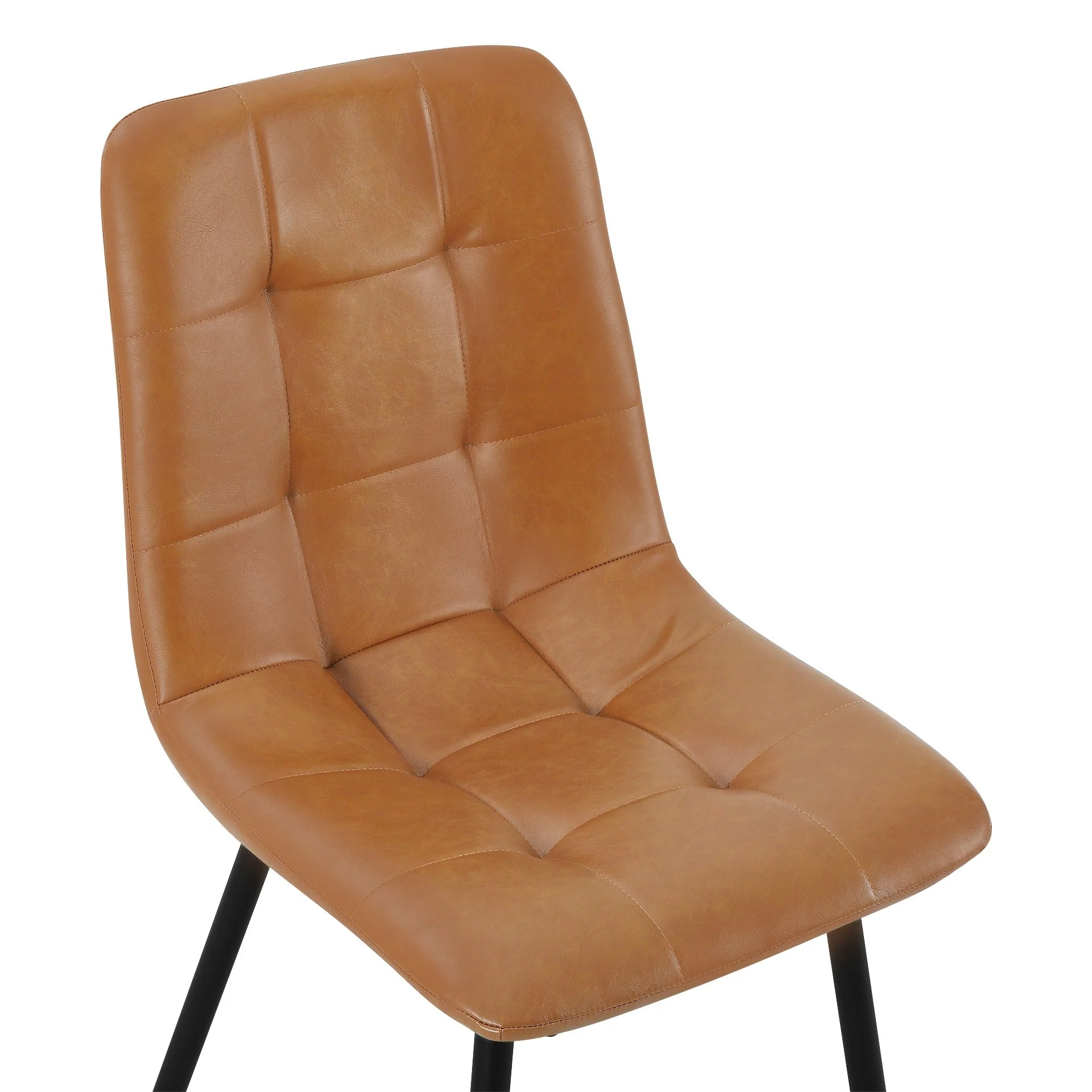 David PU Leather Dining Chair - Set of 4 - Orange - Image 10
