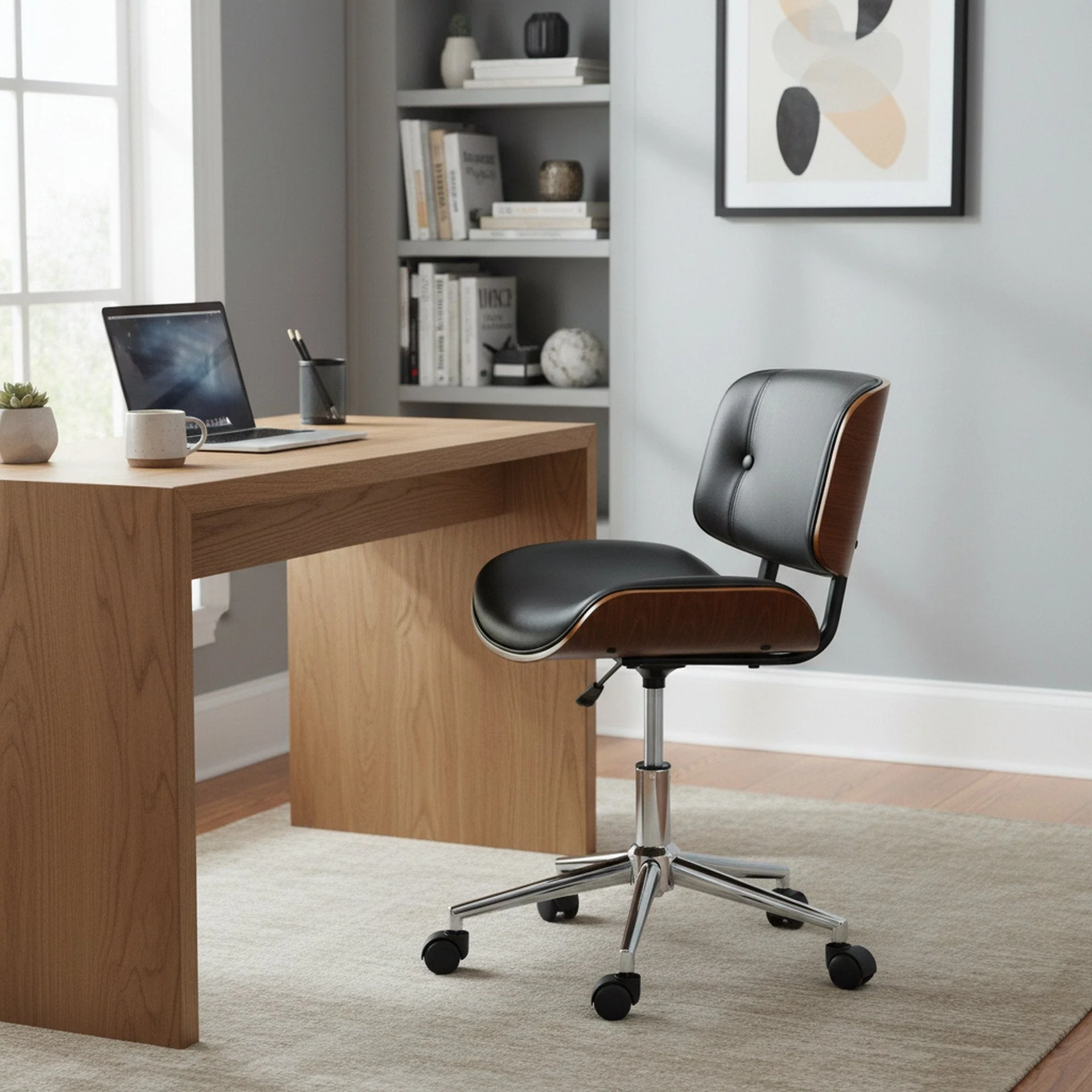 Dean Bentwood Office Chair - Black - Image 3