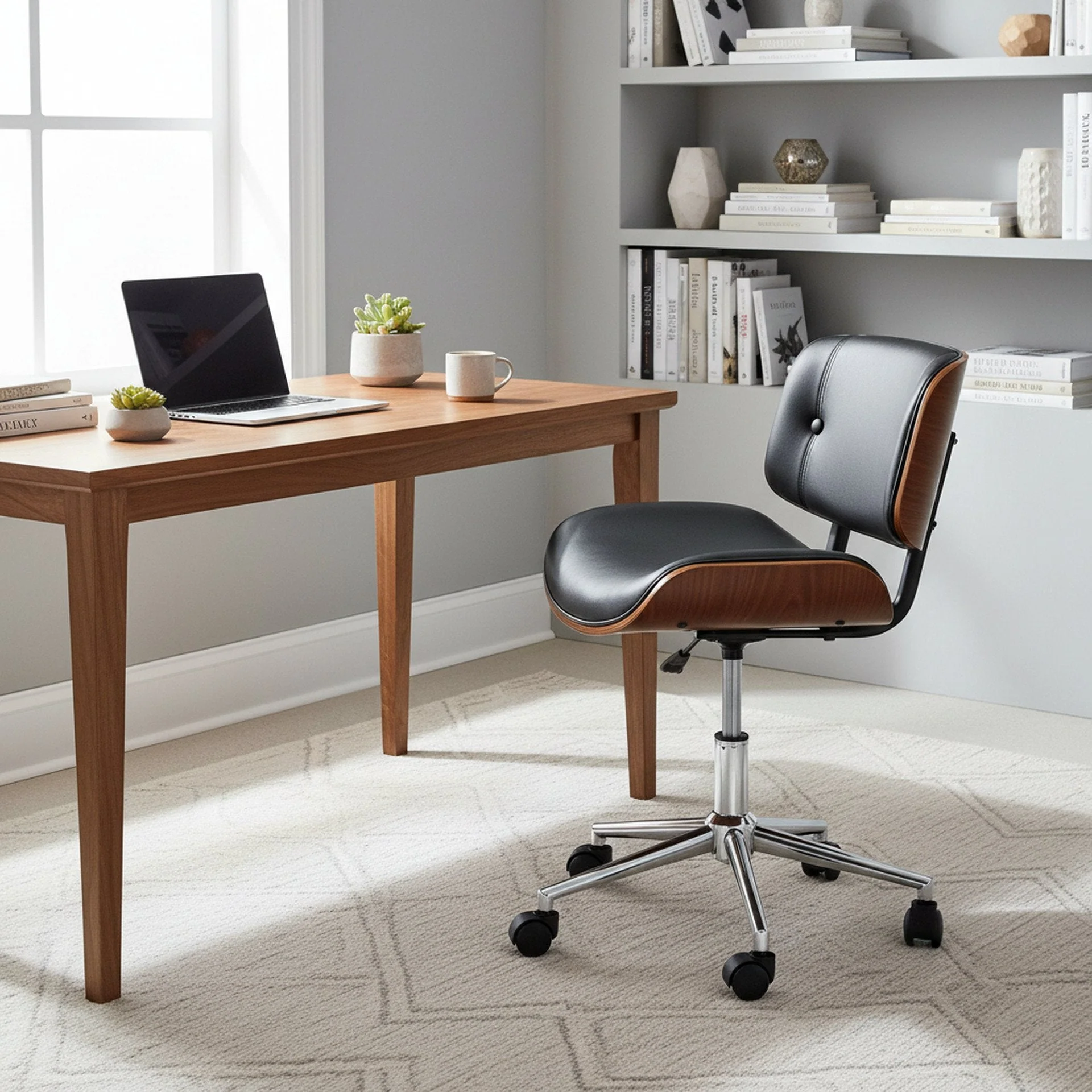 Dean Bentwood Office Chair - Black - Image 4