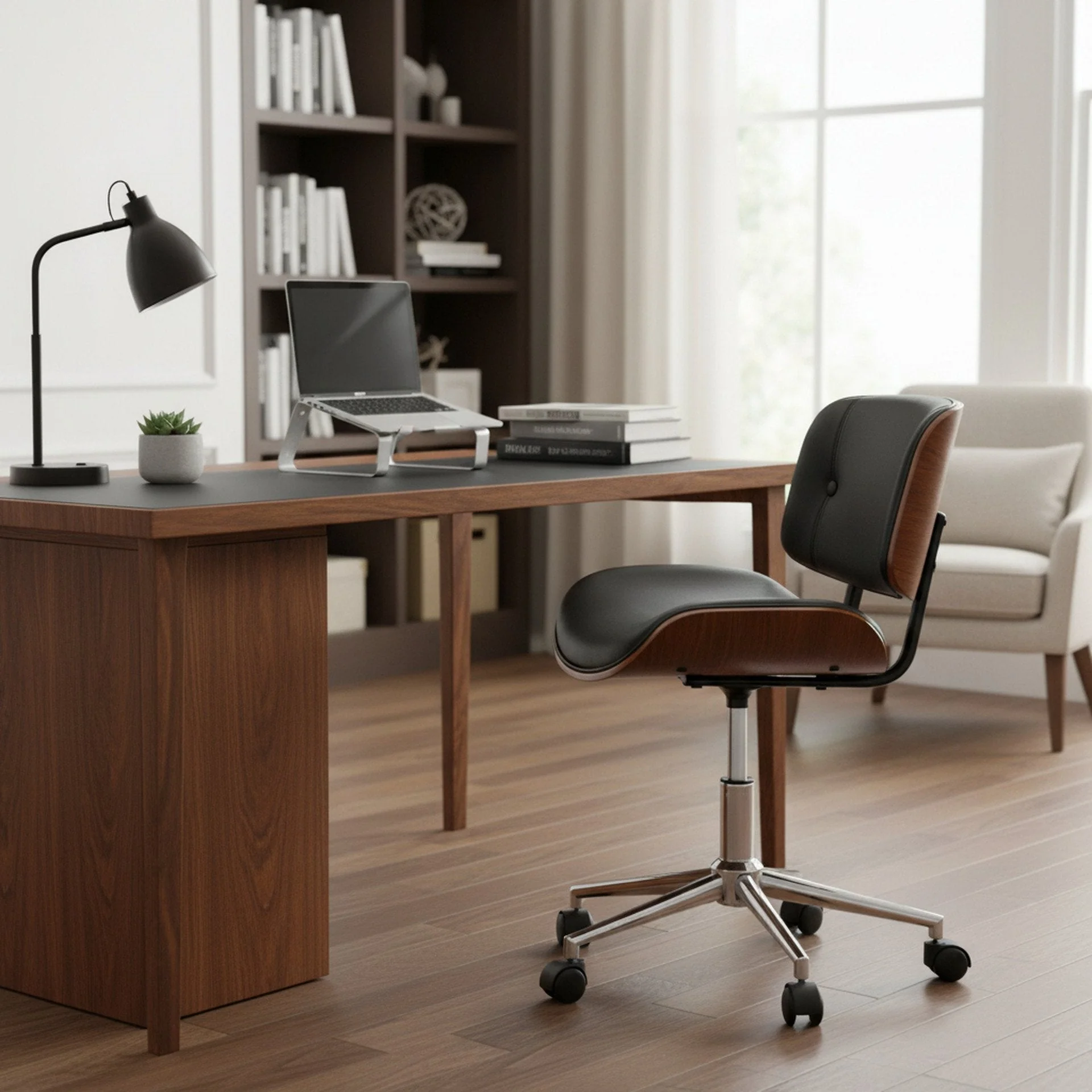 Dean Bentwood Office Chair - Black - Image 5