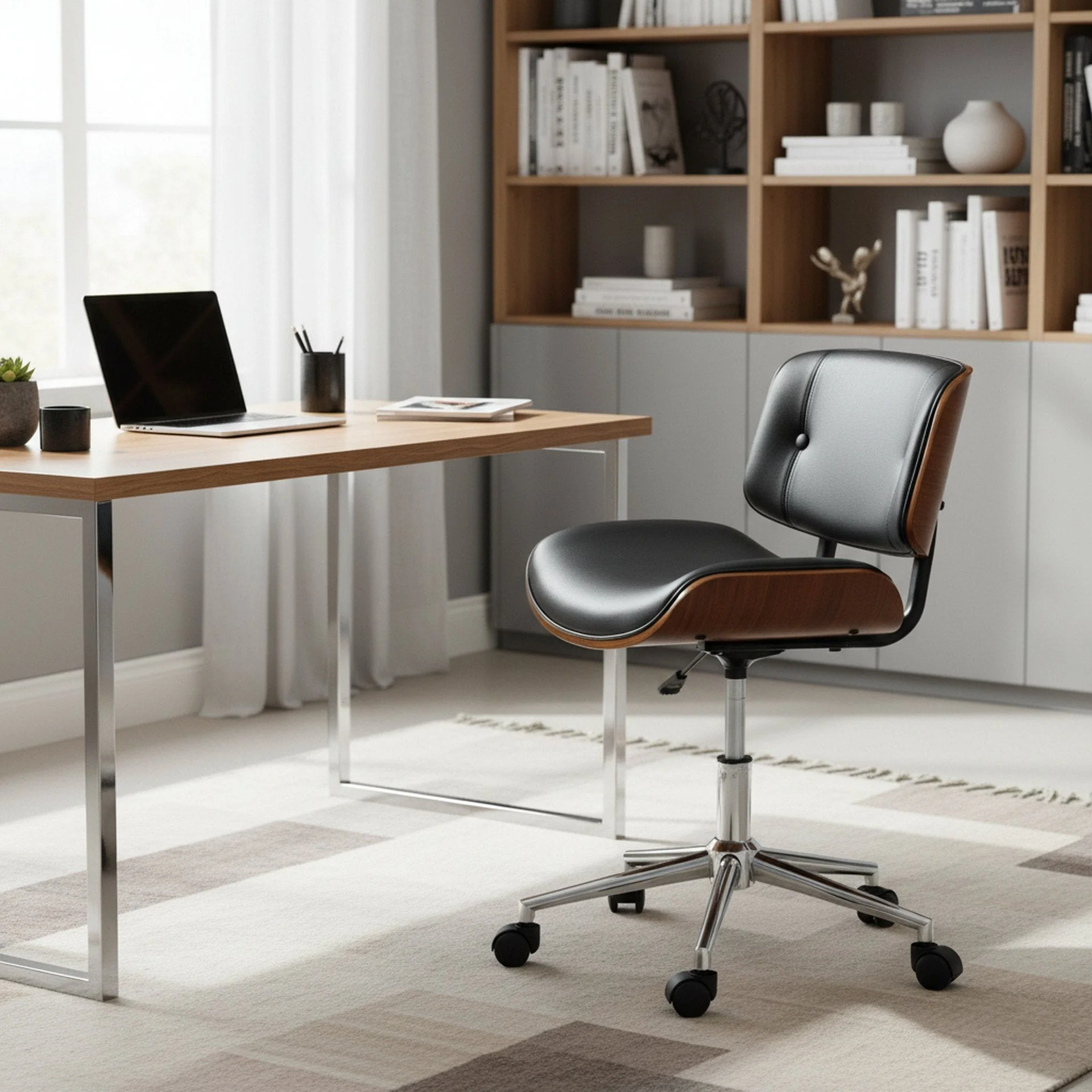 Dean Bentwood Office Chair - Black - Image 6