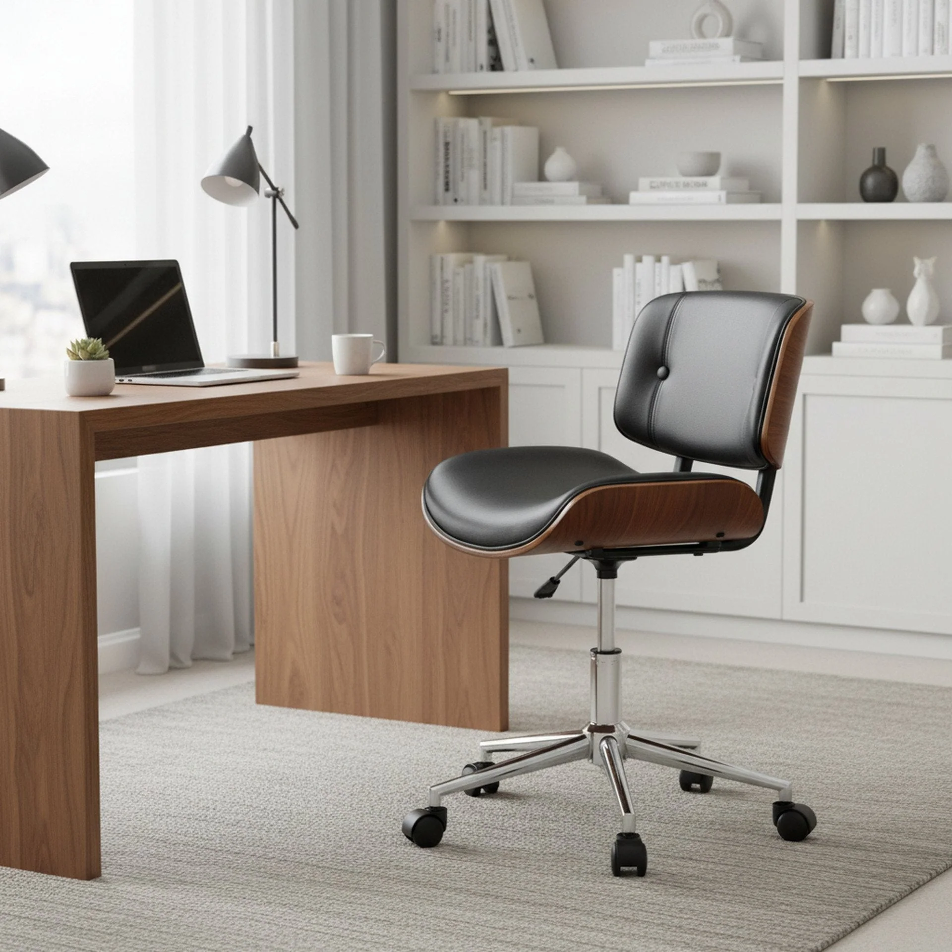 Dean Bentwood Office Chair - Black - Image 7