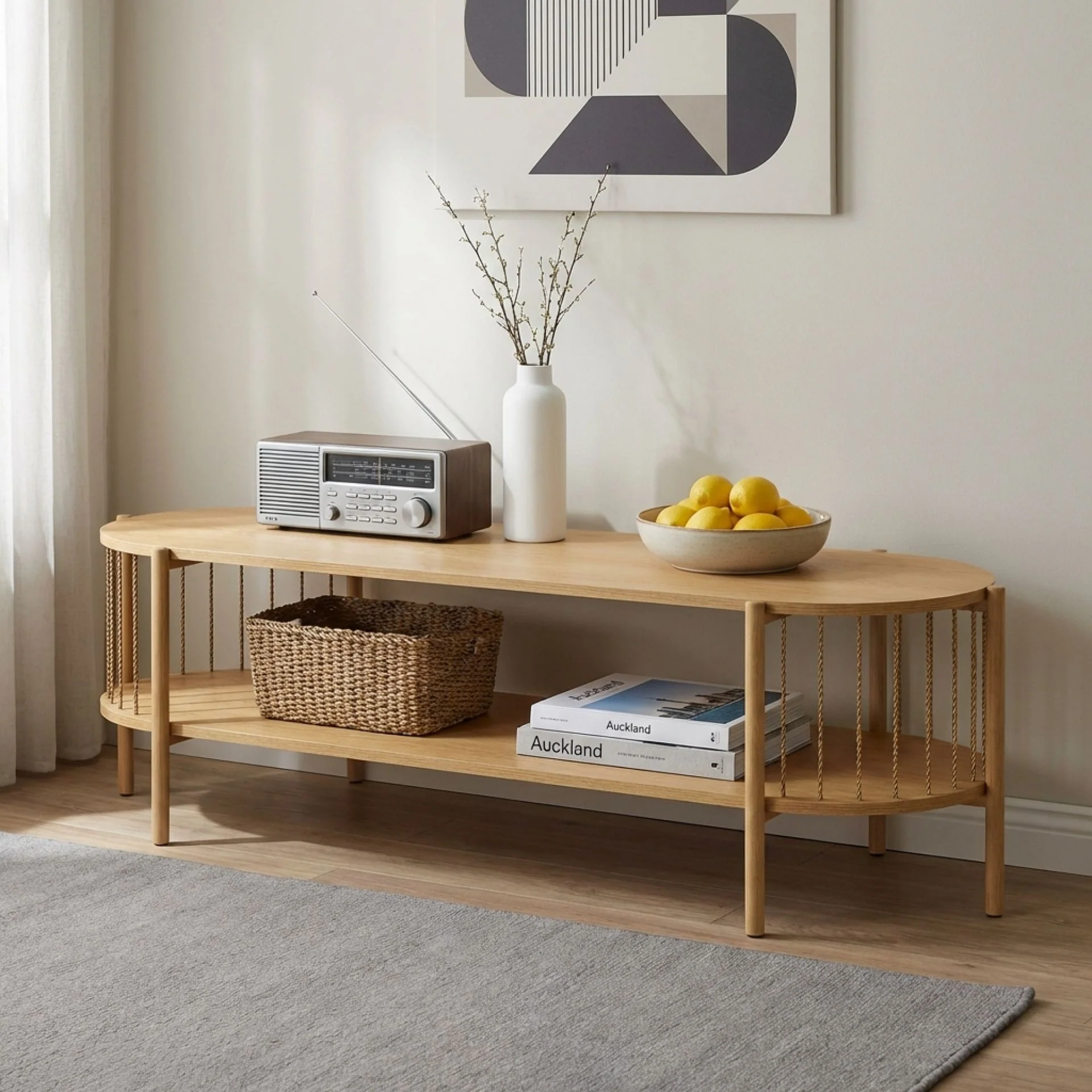 Deven 1.5m Entertainment Unit - Natural - Image 3
