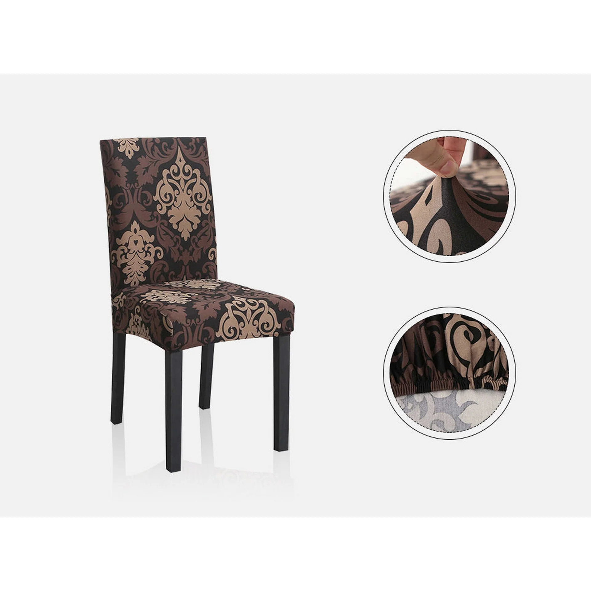 Dining Chair Cover - Set of 4 - Floral - Image 3