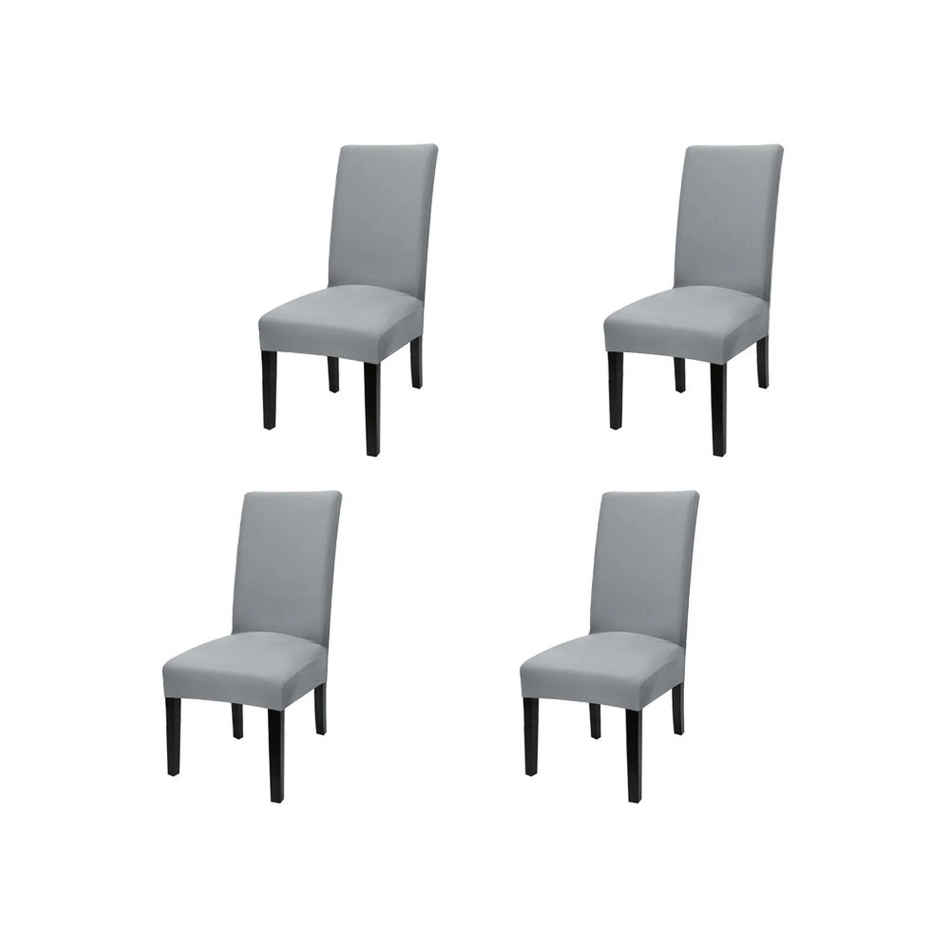 Dining Chair Cover - Set of 4 - Grey