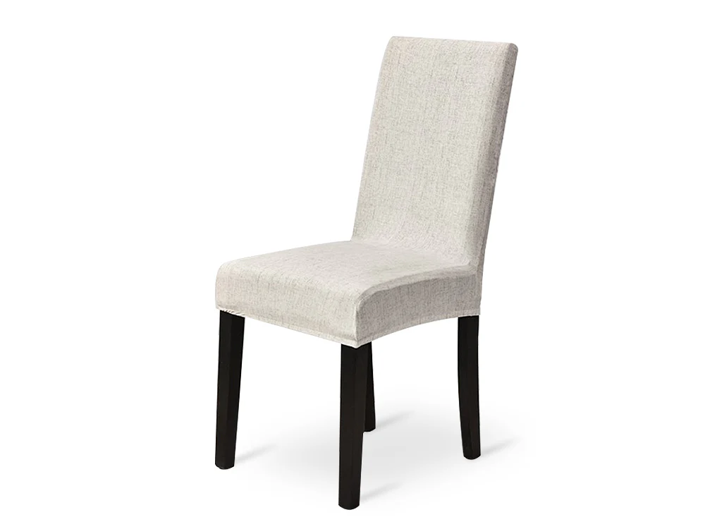 Dining Chair Cover - Set of 4 - Light Grey - Image 5