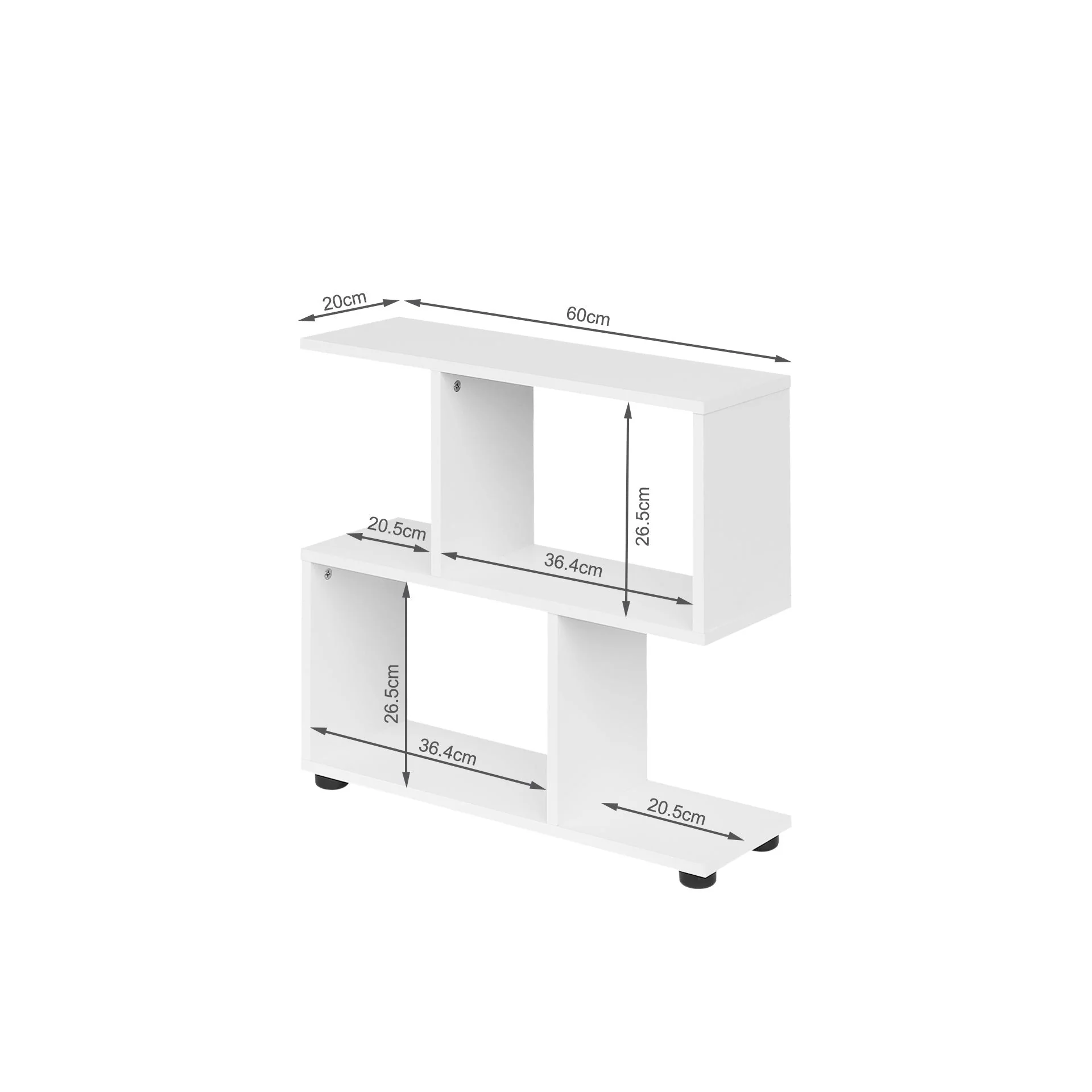 Dipton Display Storage Shelf - White - Image 9