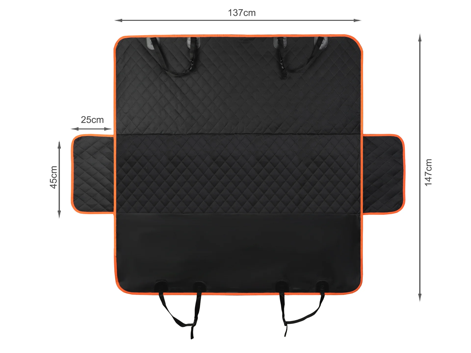 Dog Car Seat Cover Protector - Black - Image 9