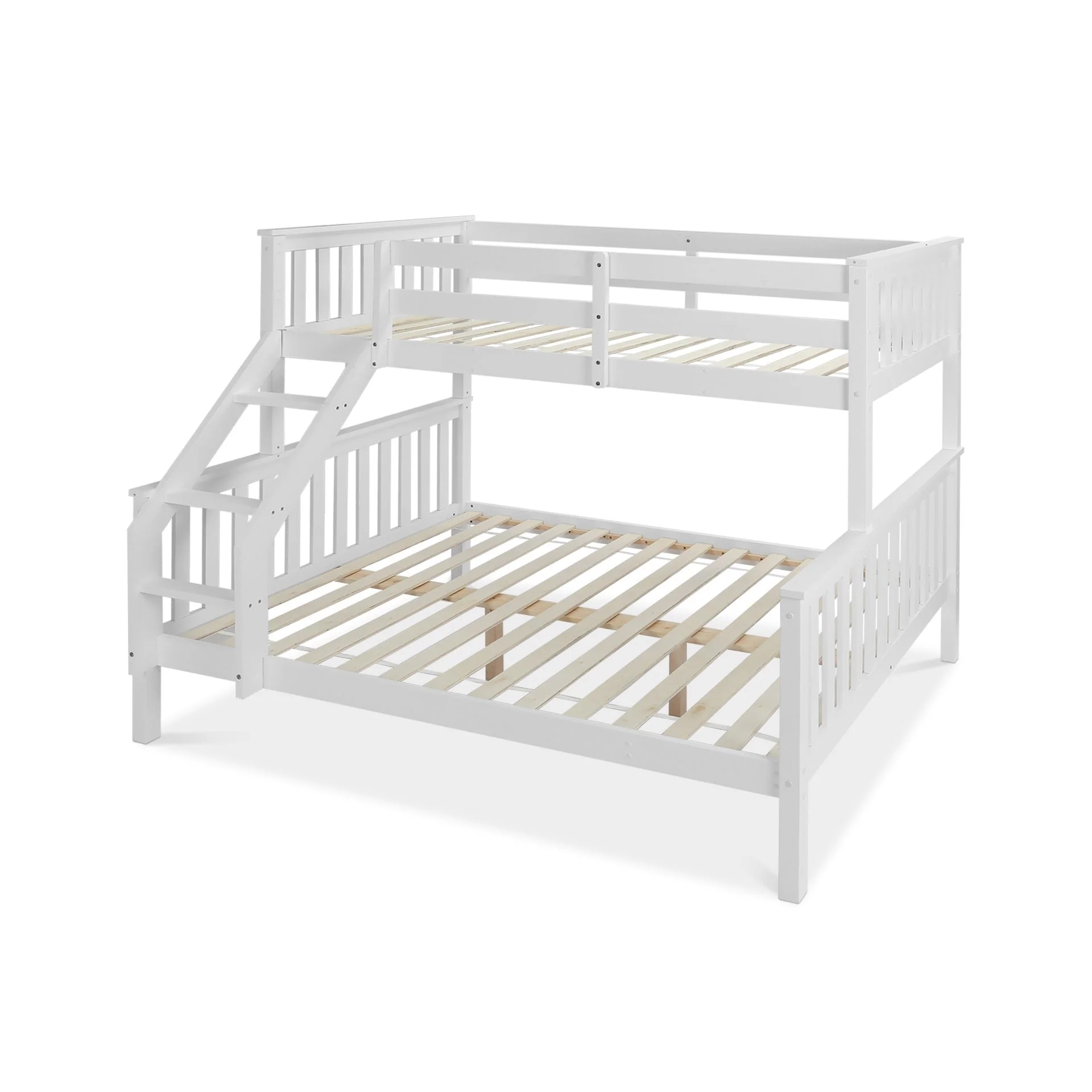 Dome Wooden Triple Bunk Bed - White - Image 3