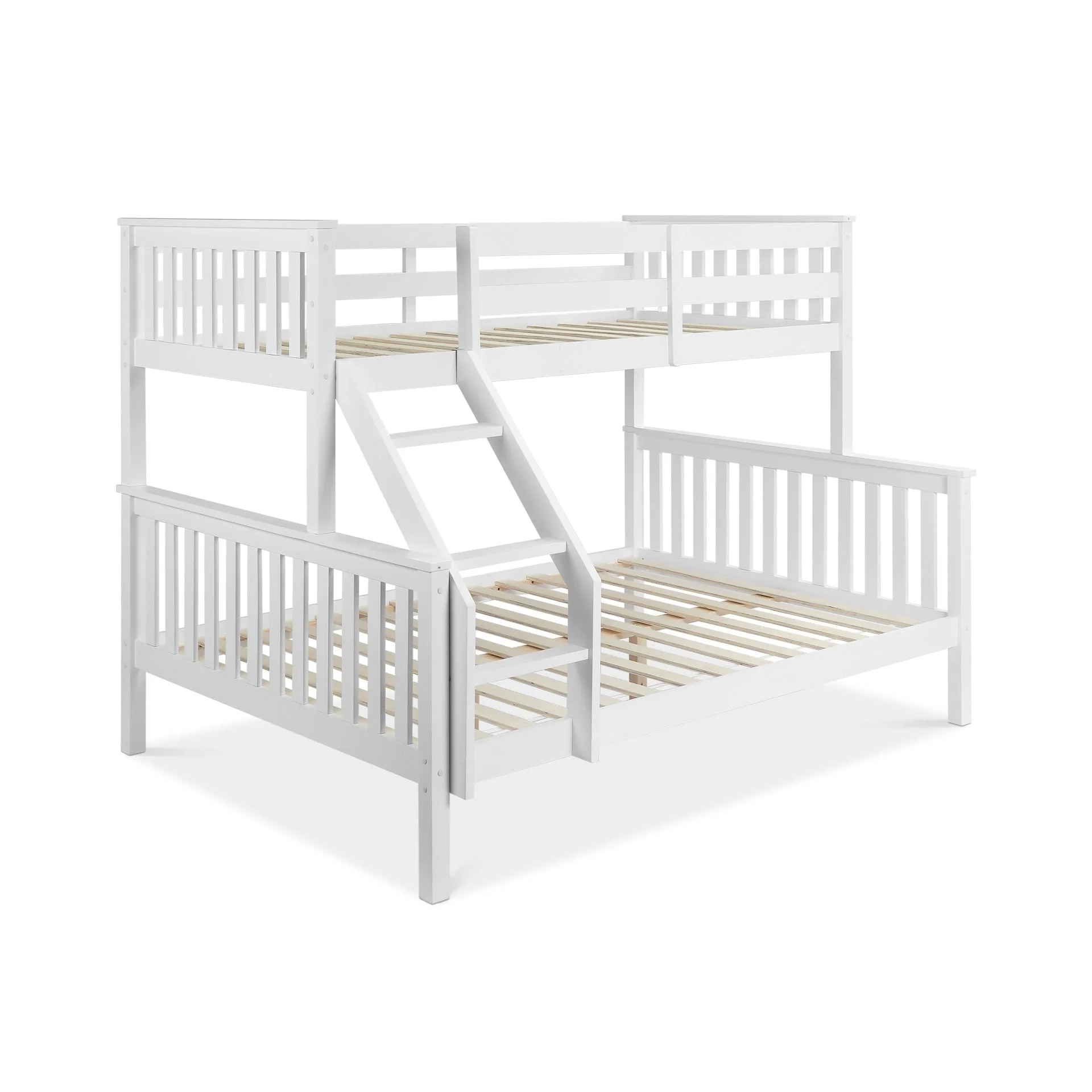 Dome Wooden Triple Bunk Bed - White - Image 4