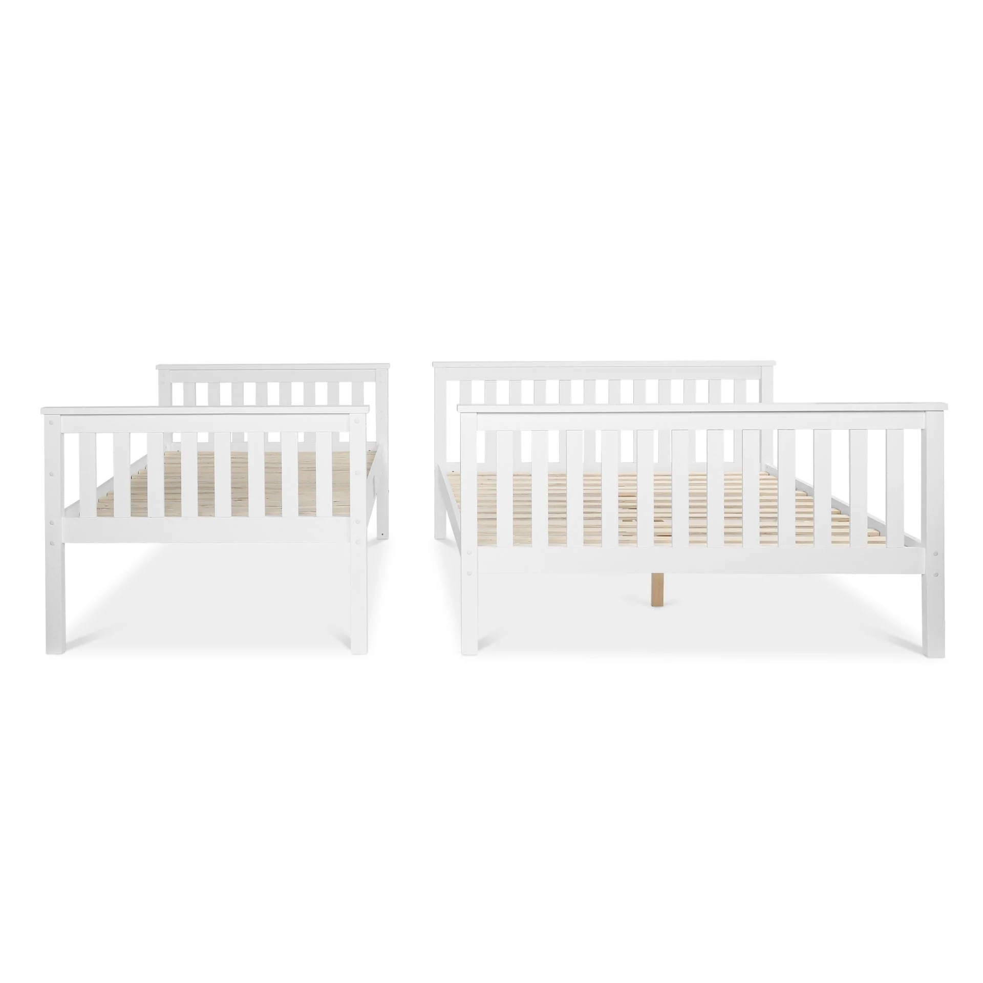 Dome Wooden Triple Bunk Bed - White - Image 6