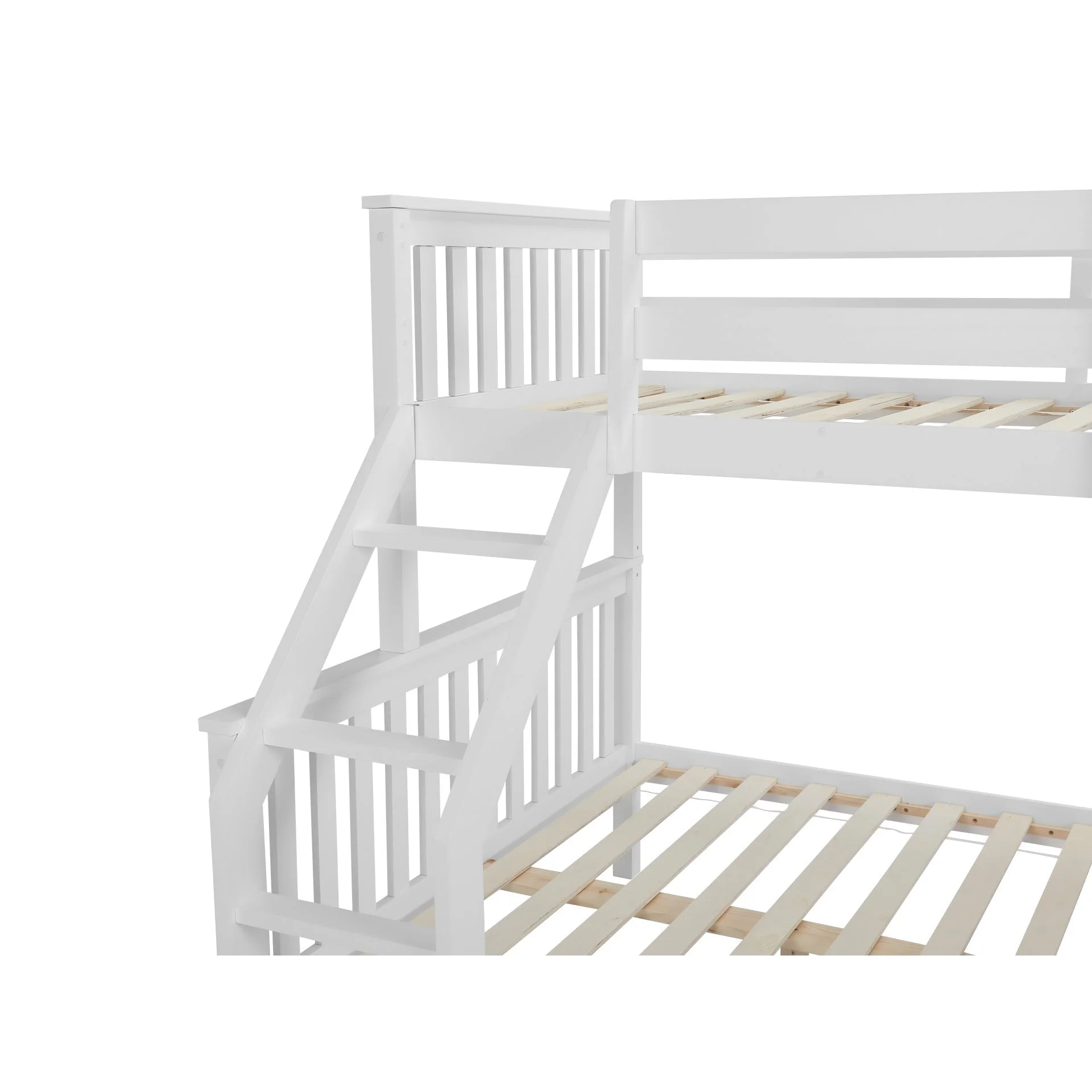 Dome Wooden Triple Bunk Bed - White - Image 7