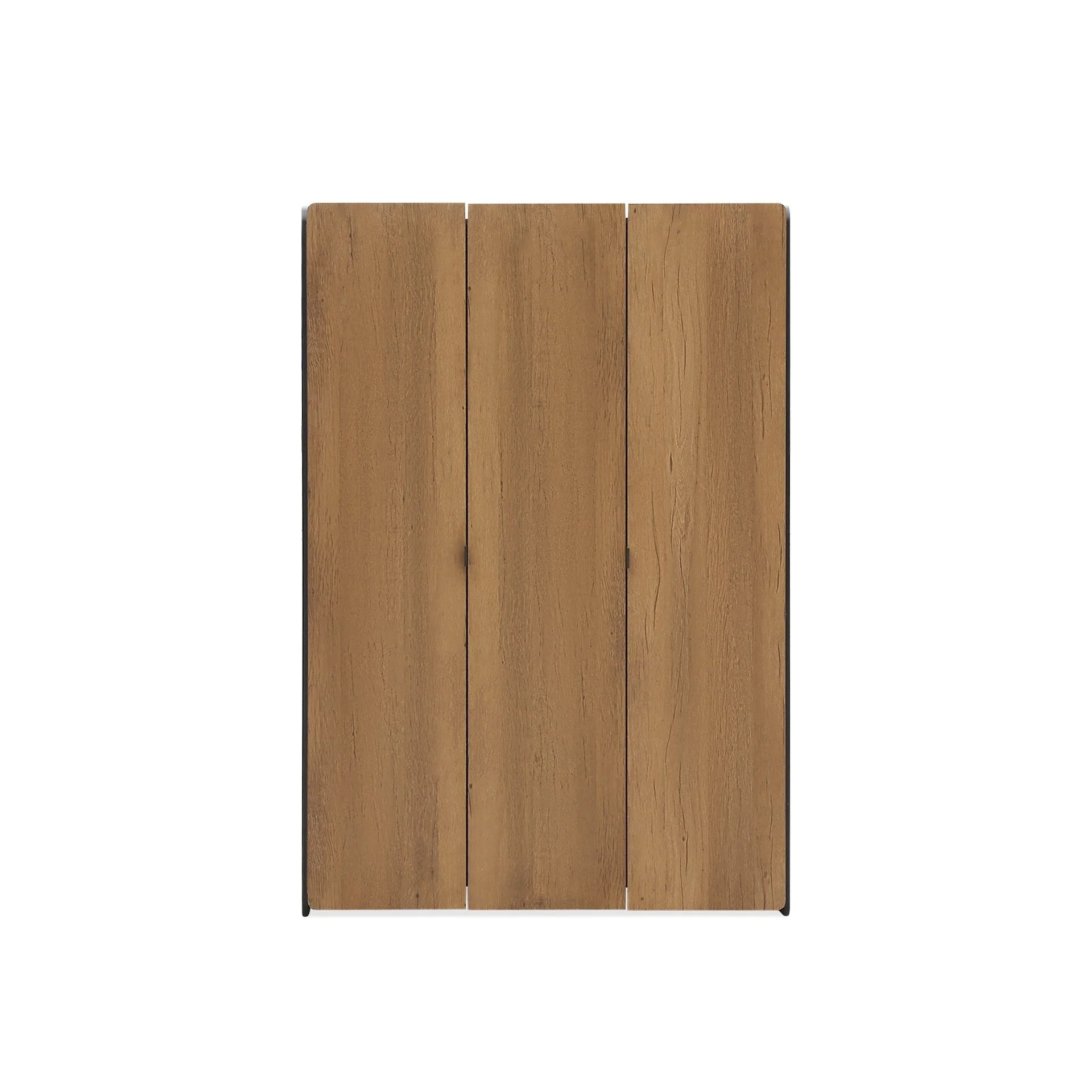 Dorian 3 Door Wardrobe - Walnut + Black - Image 8