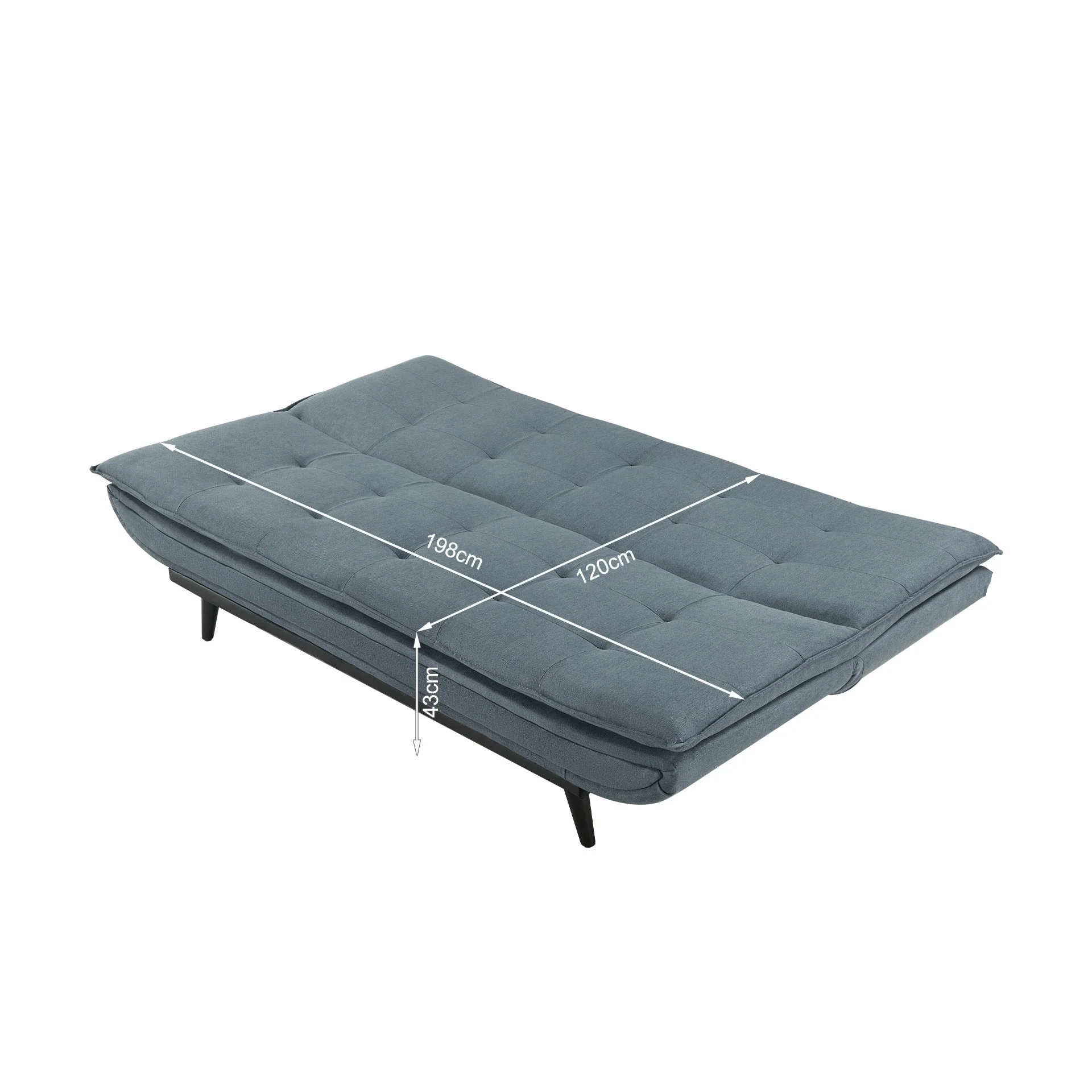 Dorking 3 Seater Sofa Bed - Anthracite Grey - Image 16
