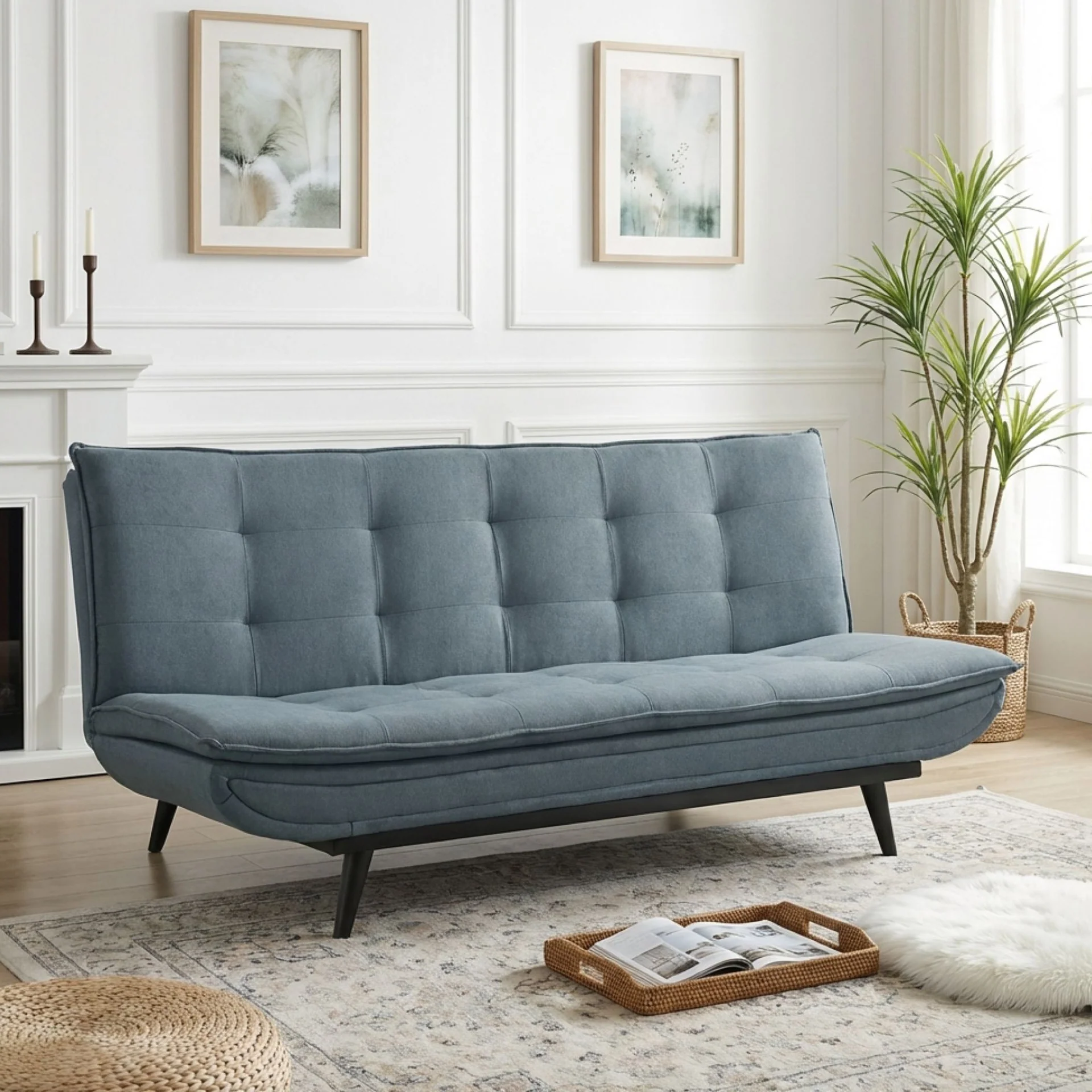 Dorking 3 Seater Sofa Bed - Anthracite Grey - Image 6