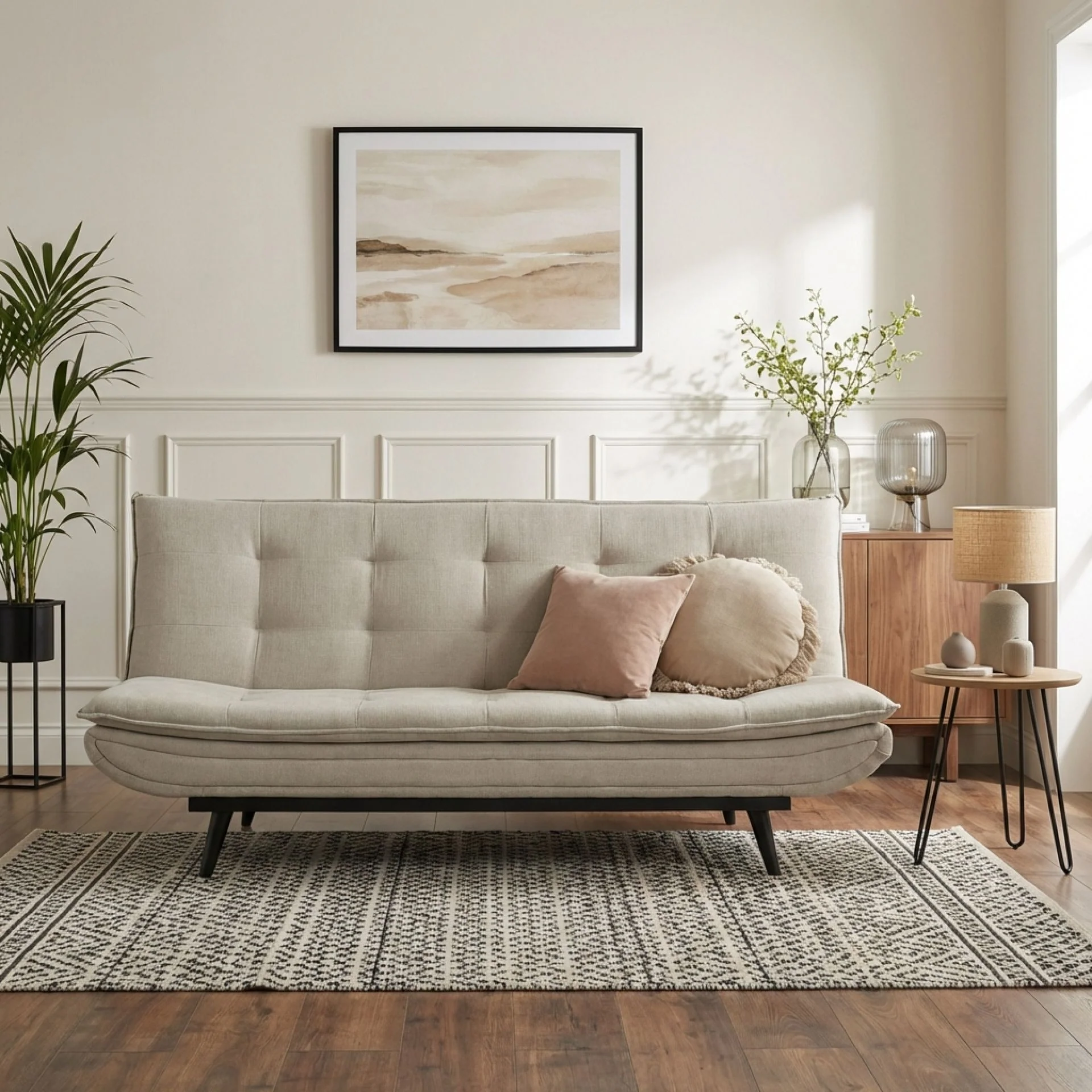 Dorking 3 Seater Sofa Bed - Taupe