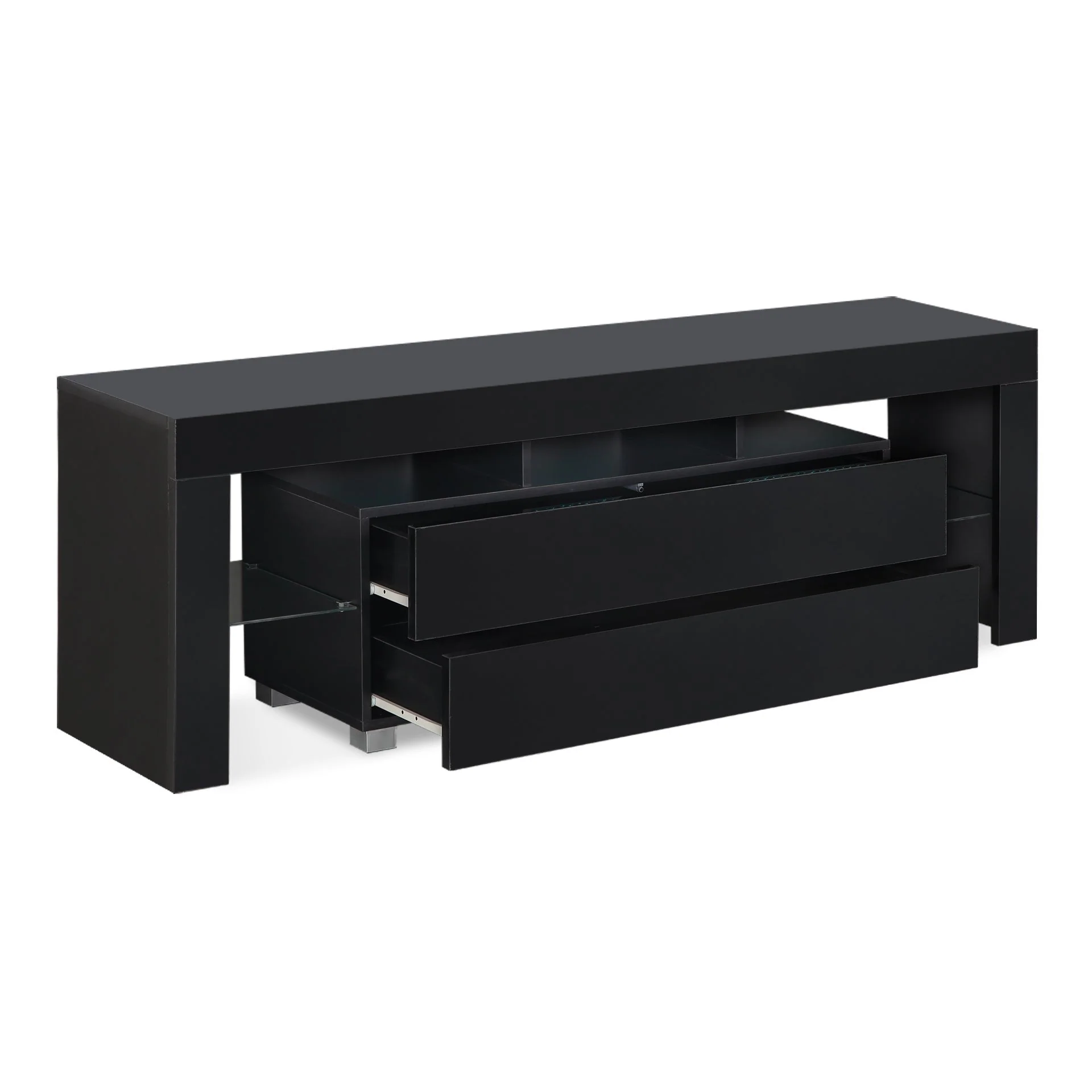 Dothan 1.6m LED Entertainment Unit - Black - Image 10