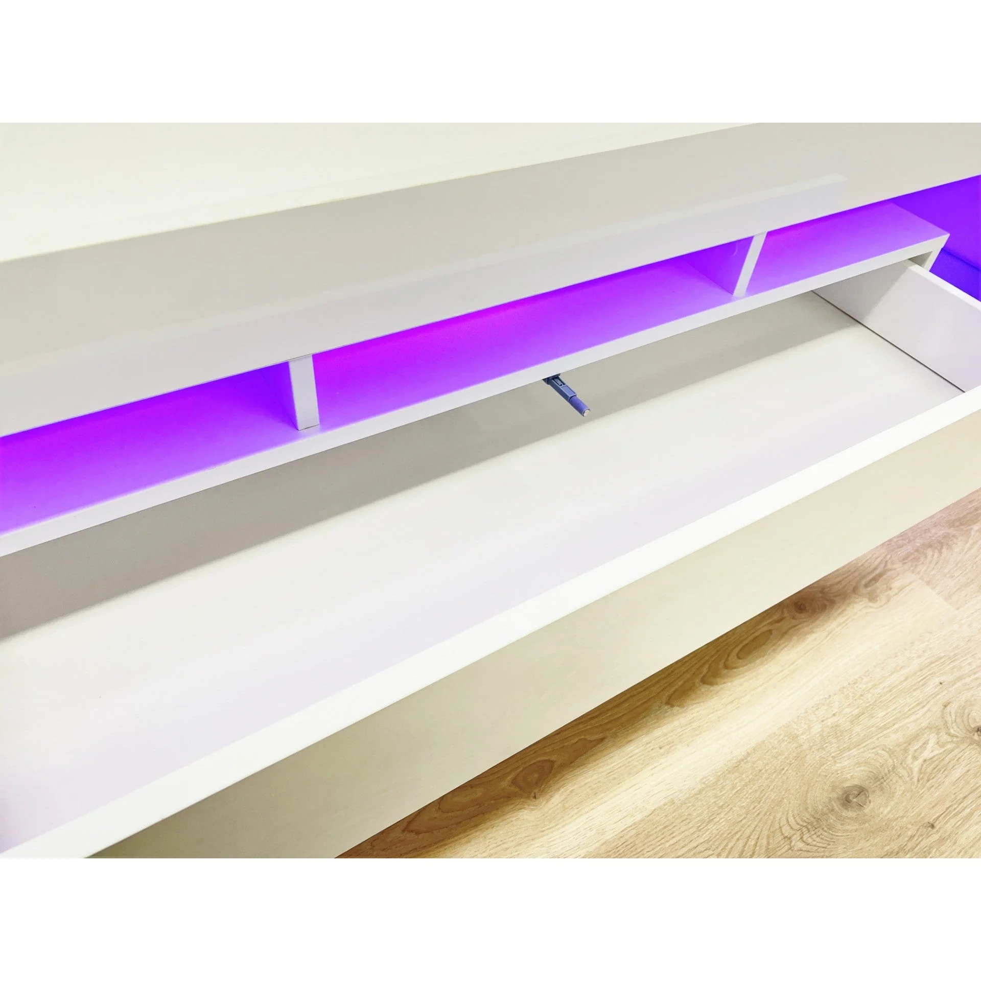 Dothan 1.6m LED Entertainment Unit - White - Image 13