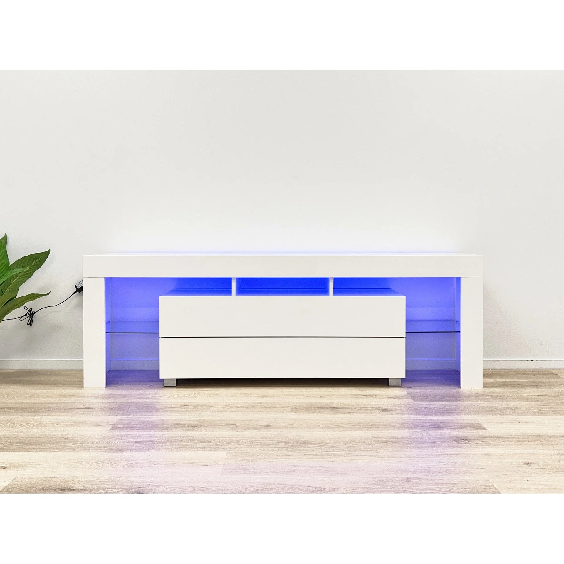 Dothan 1.6m LED Entertainment Unit - White - Image 8