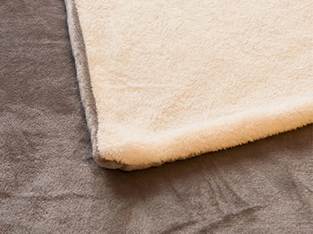 Double Layer Warm Fleece Blanket - SILVER - Image 5