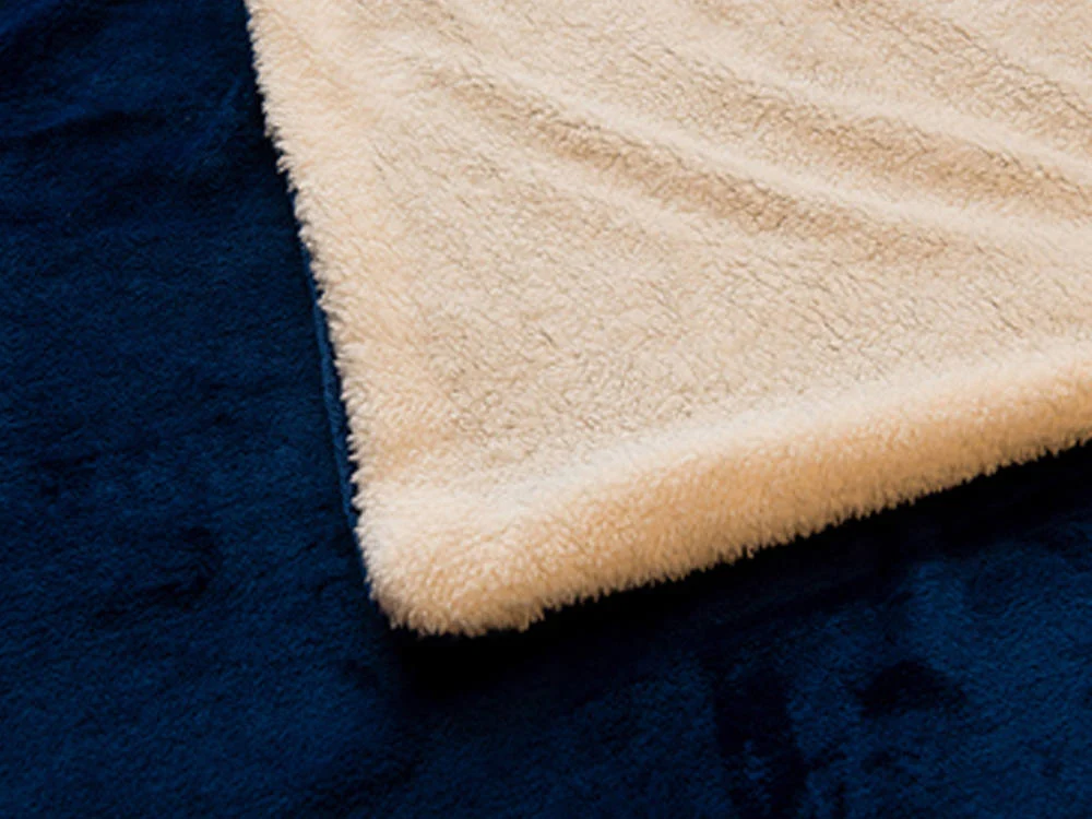 Double Layer Warm Fleece Blanket Throw Bedding Duvet Cover Throw Blanket - Image 14