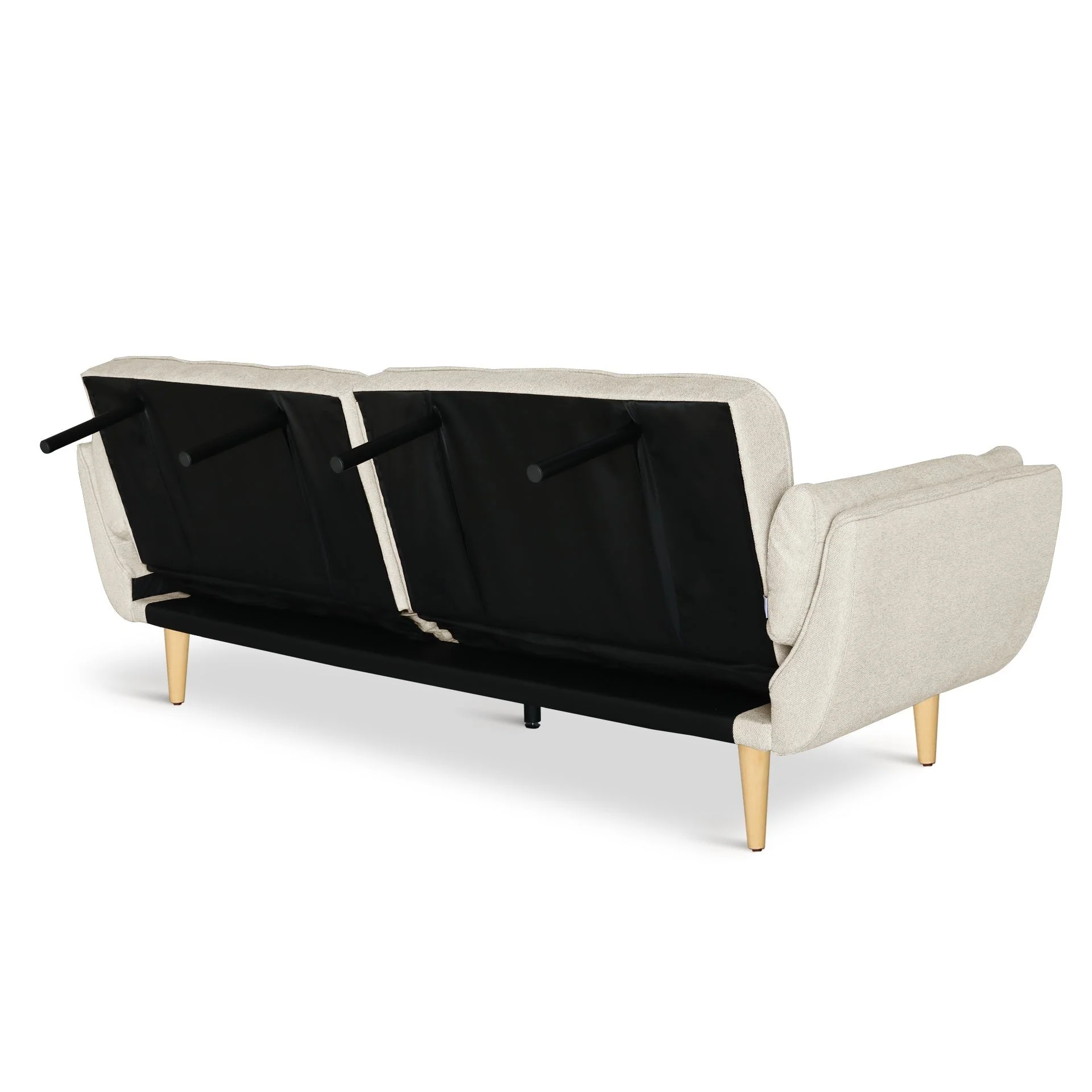 Dover 3 Seater Sofa Bed - Beige - Image 11