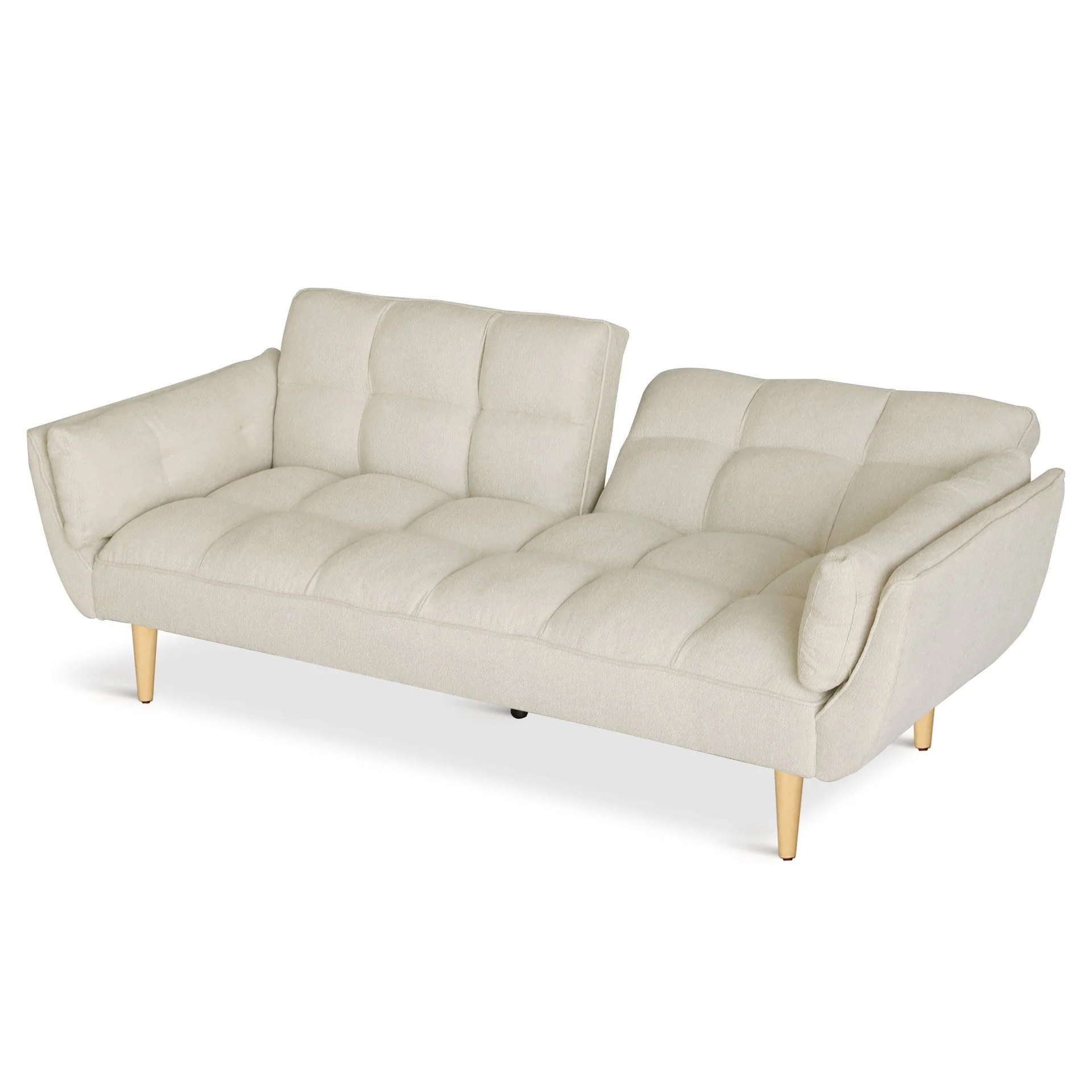 Dover 3 Seater Sofa Bed - Beige - Image 9