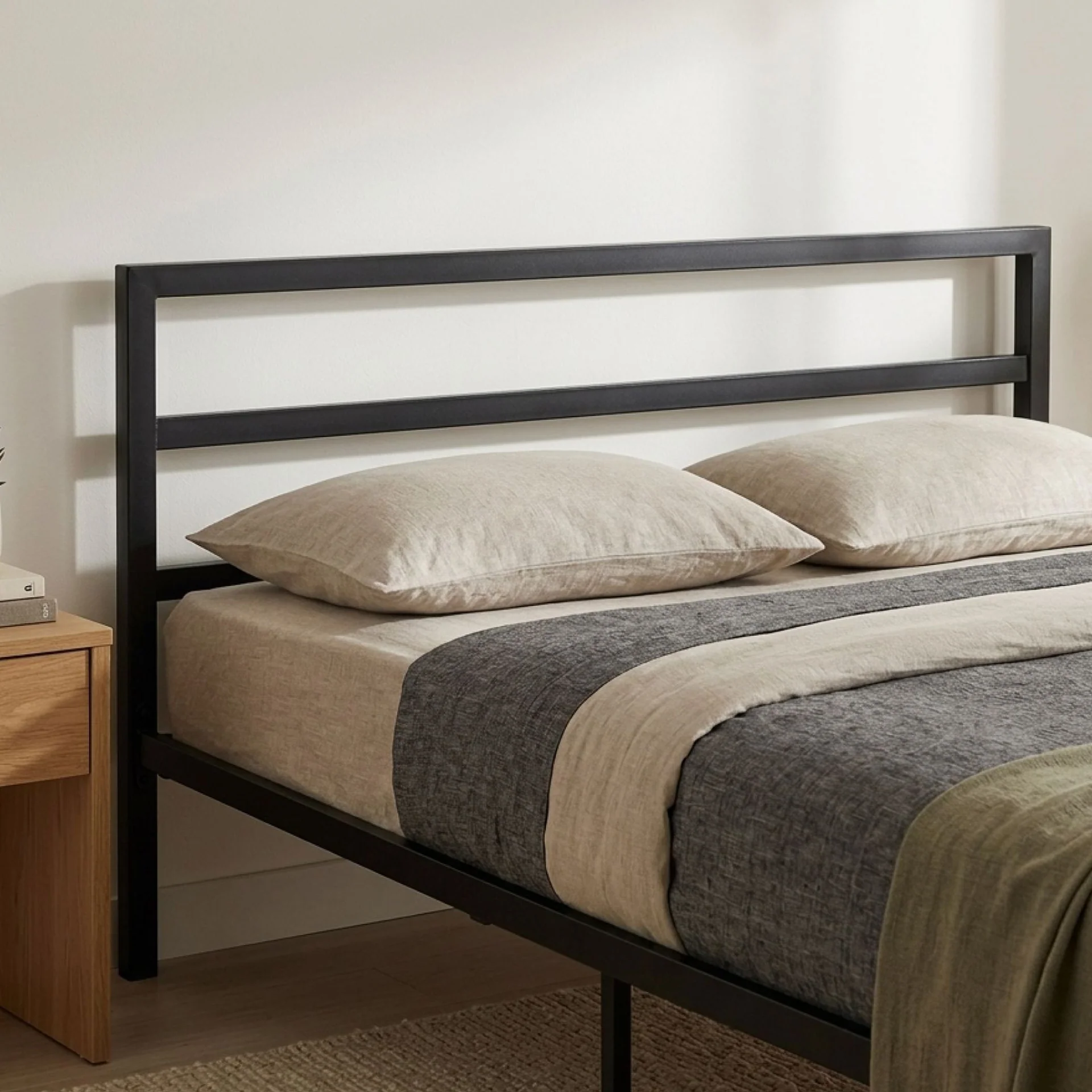 Dowe Double Metal Bed Frame - Black - Image 5