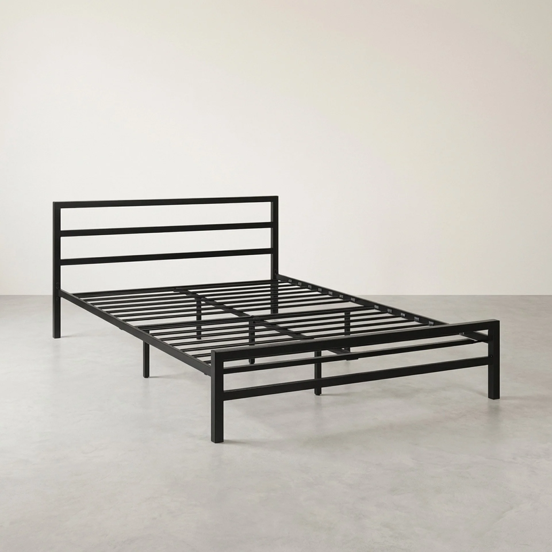 Dowe Queen Metal Bed Frame - Black - Image 5