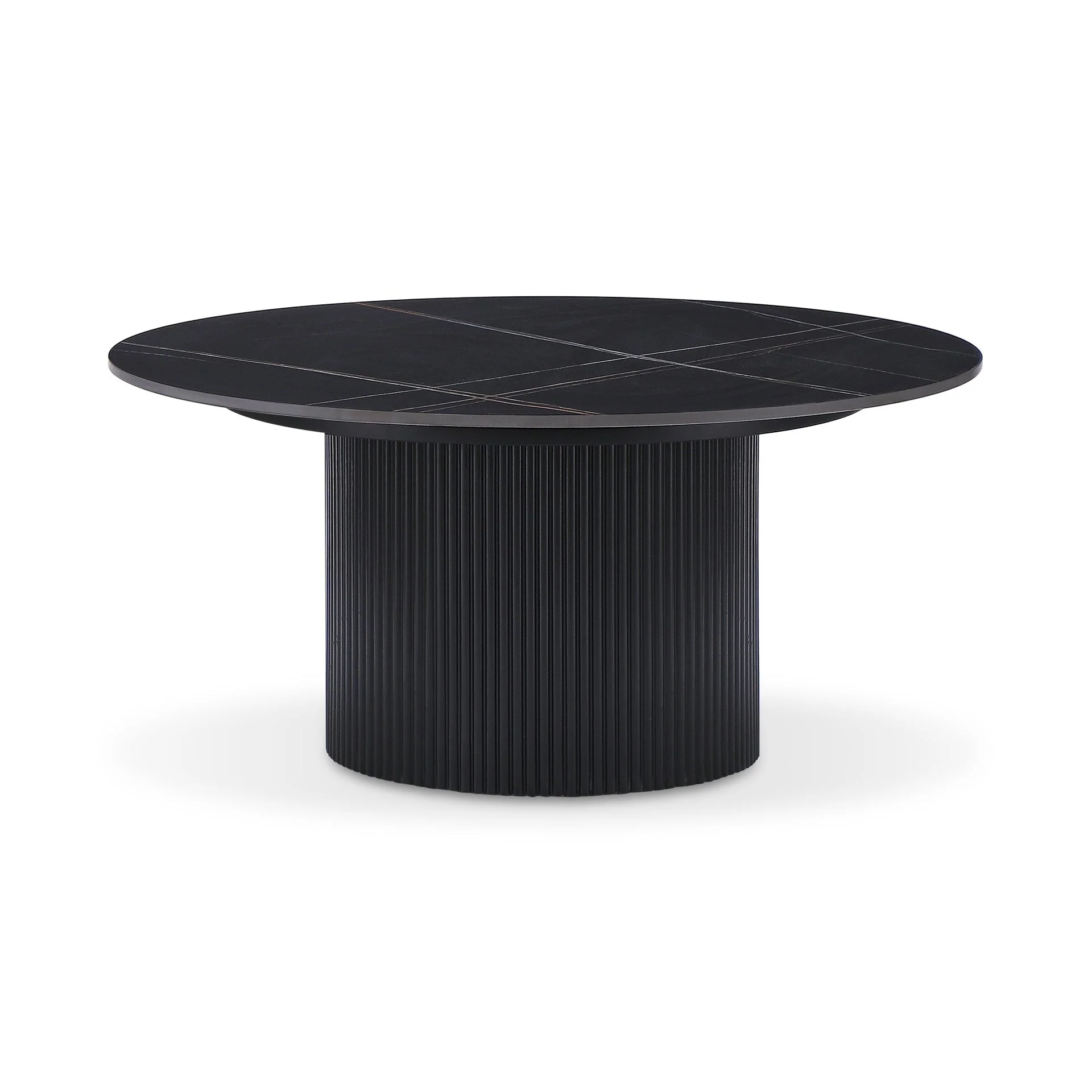 Dylan Ceramic Top Coffee Table 80cm - Black - Image 8