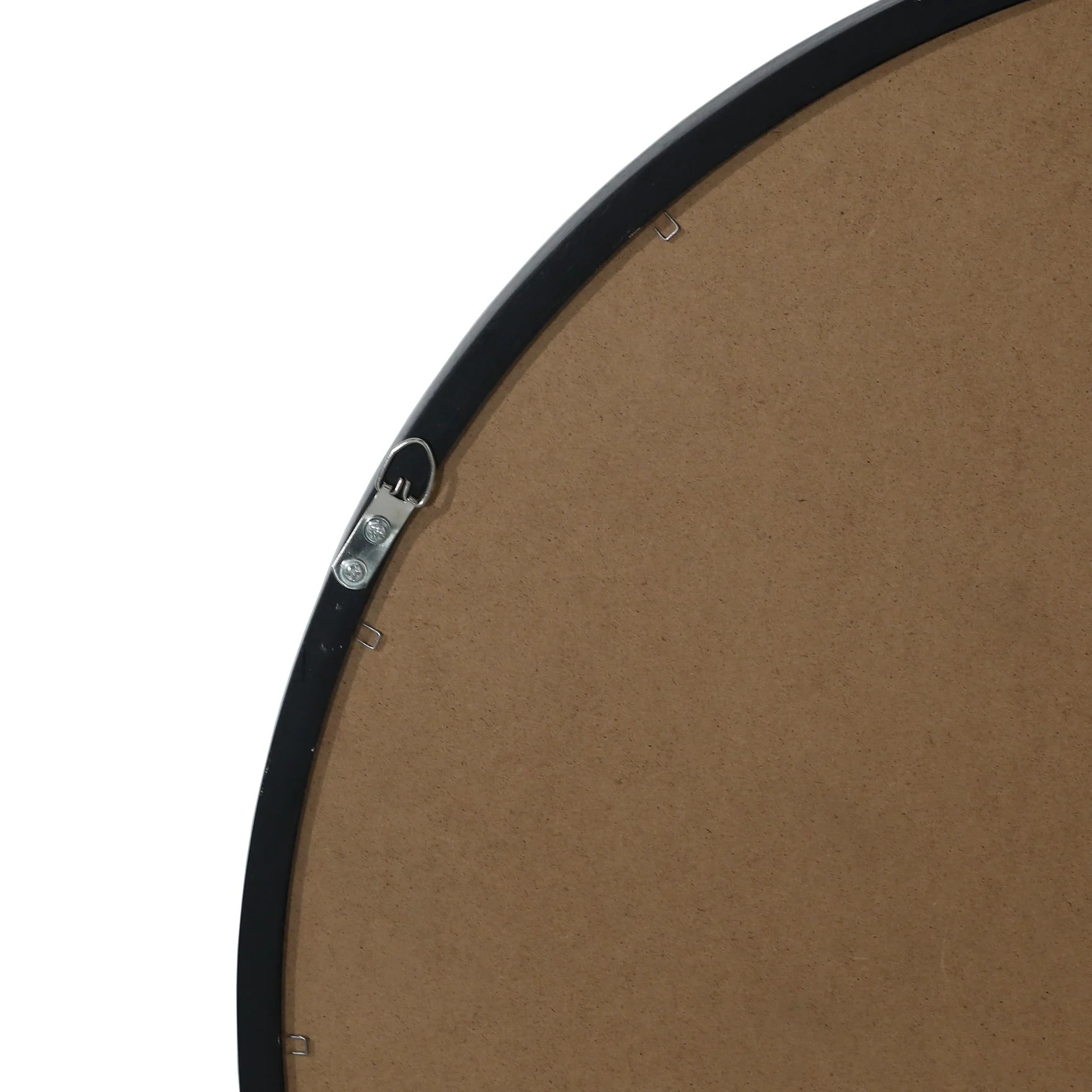 Echo Round Wooden Framed Wall Mirror 60cm - Black - Image 12