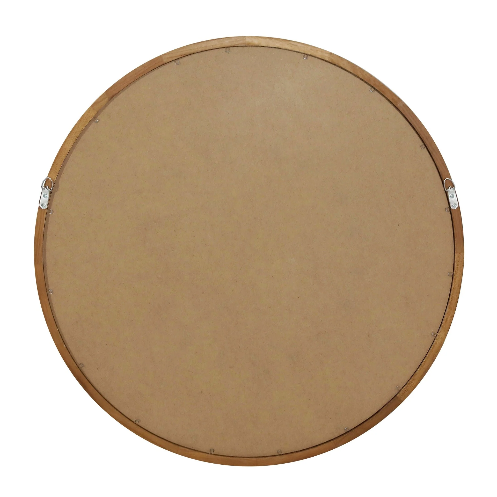 Echo Round Wooden Framed Wall Mirror 60cm - Dark Wood - Image 12