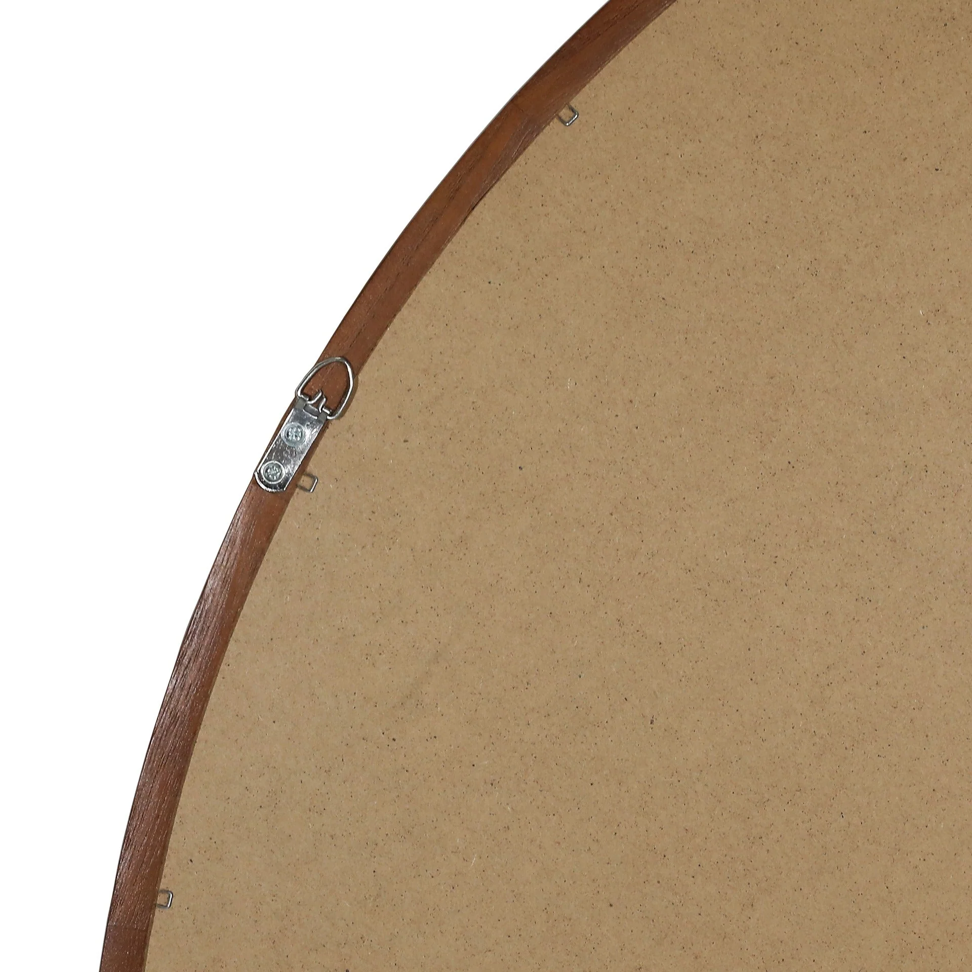 Echo Round Wooden Framed Wall Mirror 60cm - Dark Wood - Image 13