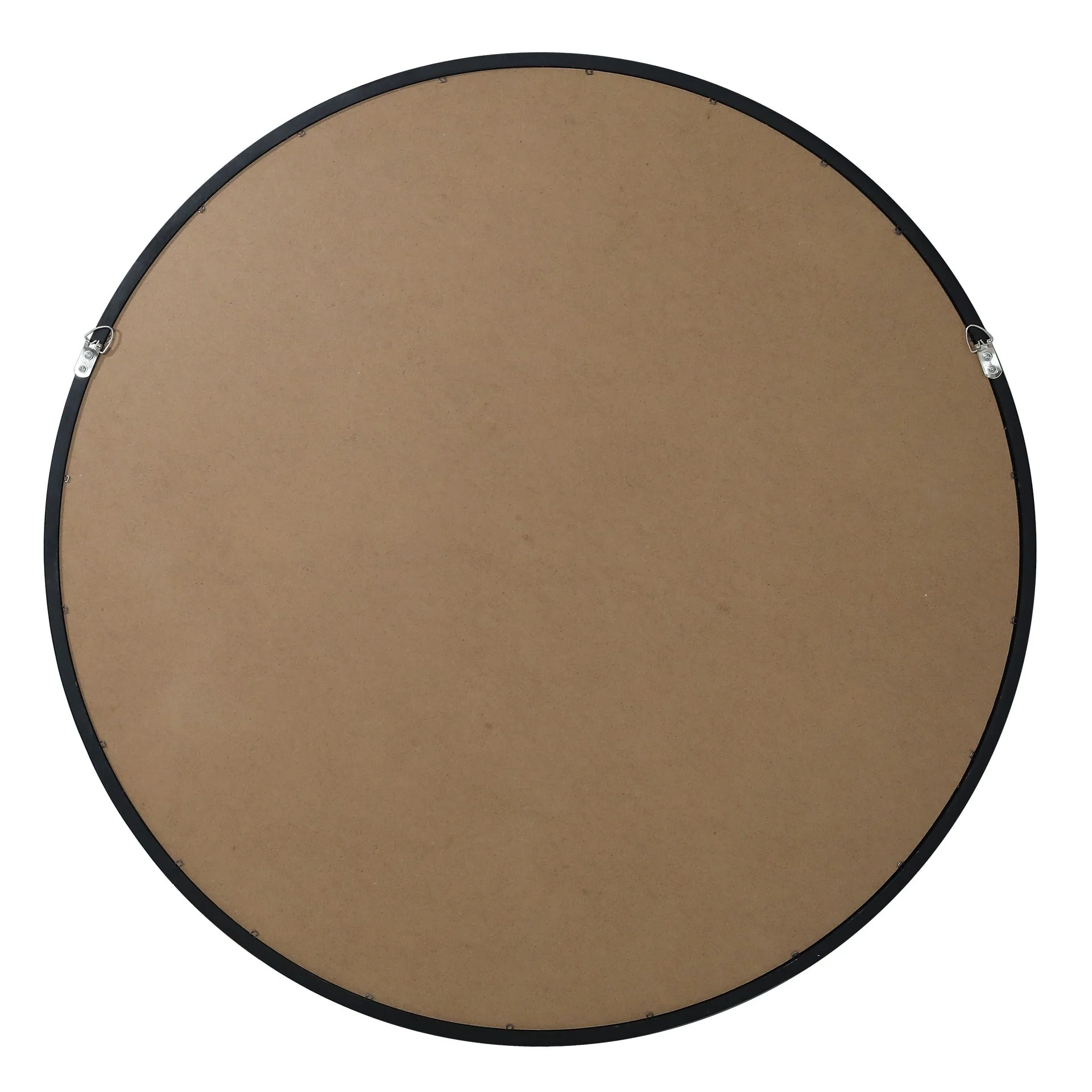 Echo Round Wooden Framed Wall Mirror 80cm - Black - Image 11