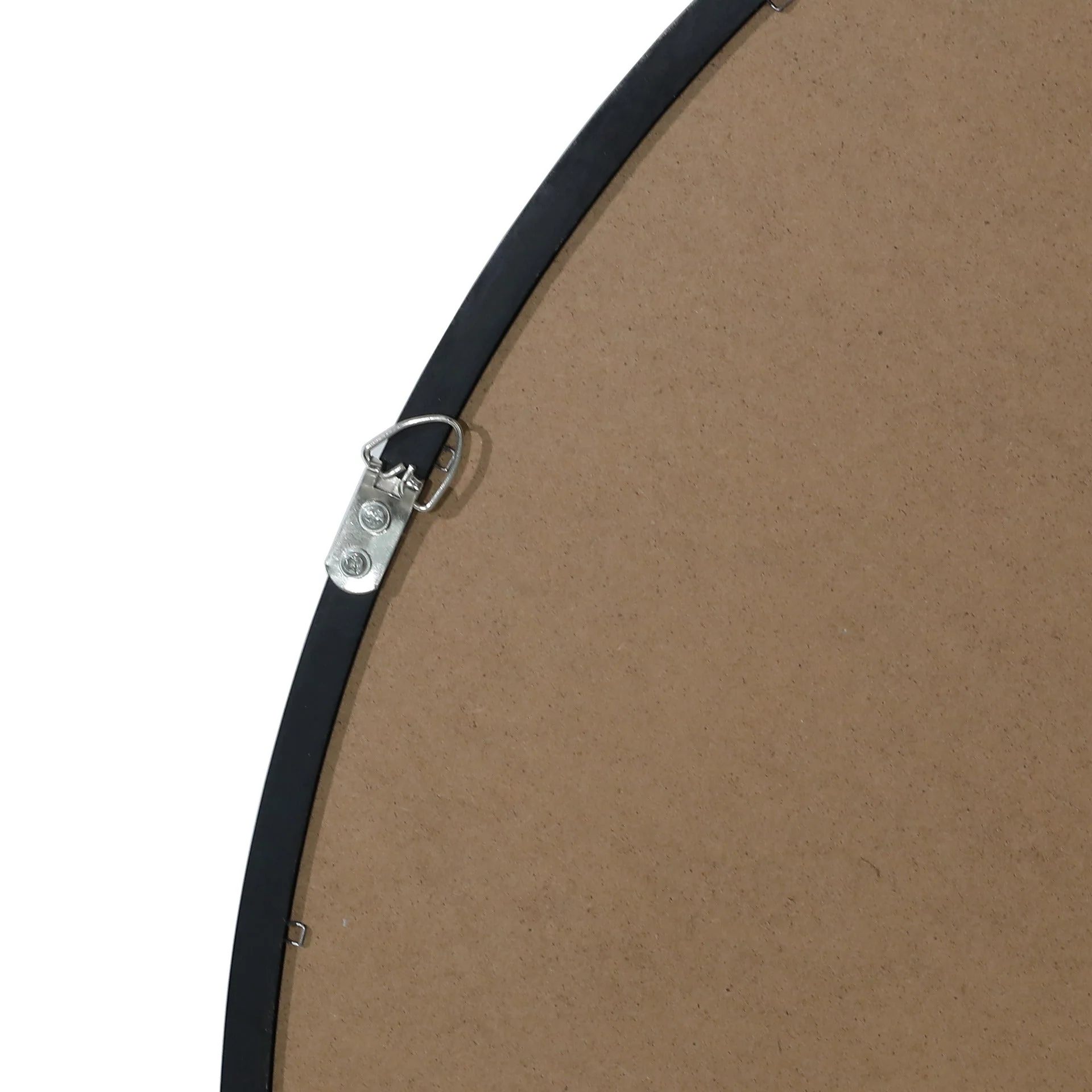 Echo Round Wooden Framed Wall Mirror 80cm - Black - Image 12