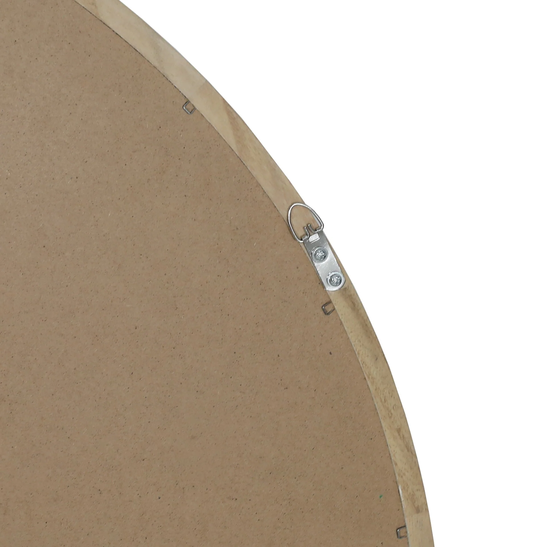 Echo Round Wooden Framed Wall Mirror 80cm - Light Wood - Image 14