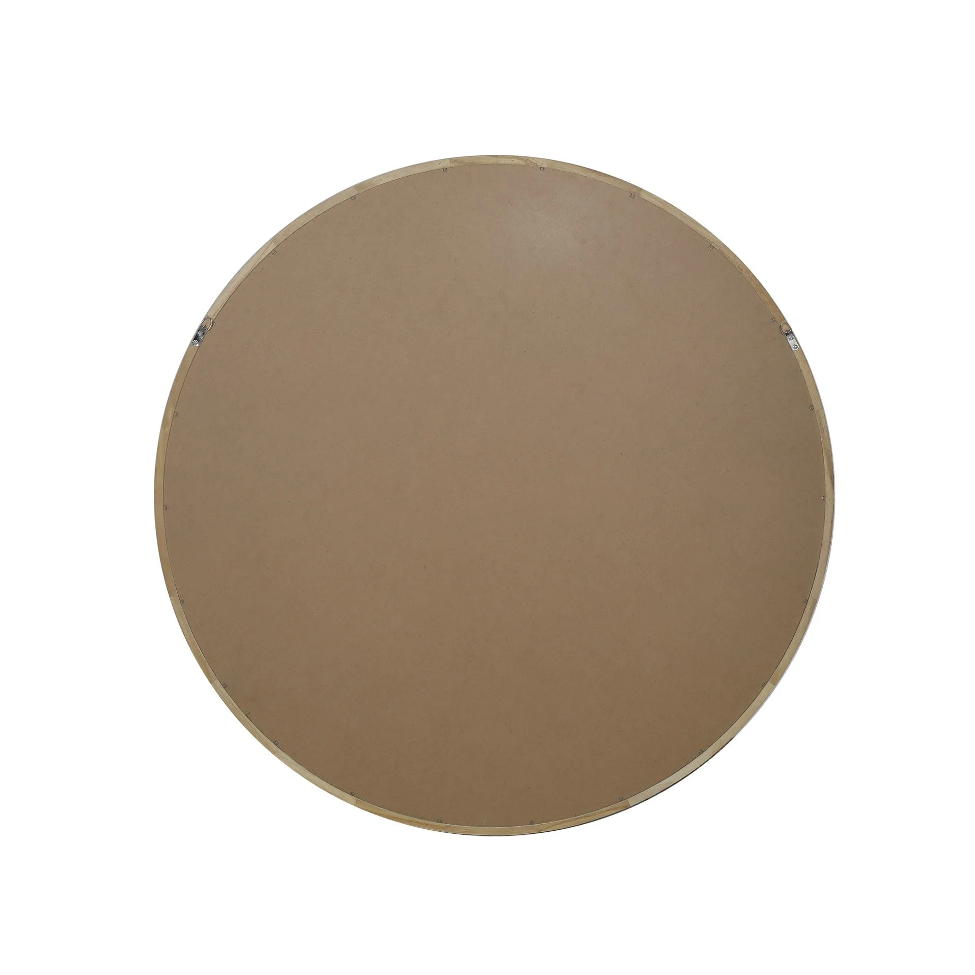 Echo Round Wooden Framed Wall Mirror 95cm - Light Wood - Image 12