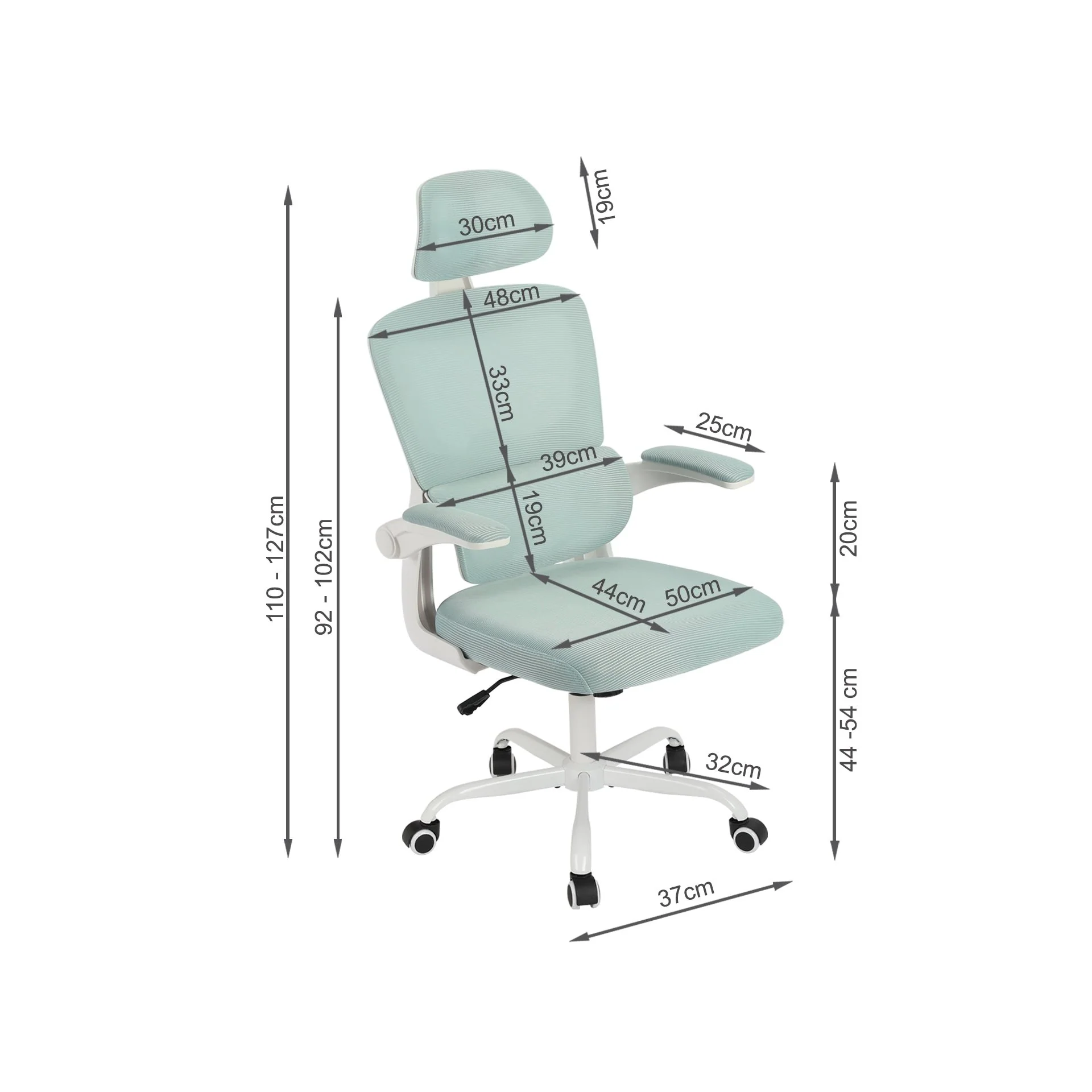 Edison Office Chair - Blue - Image 17