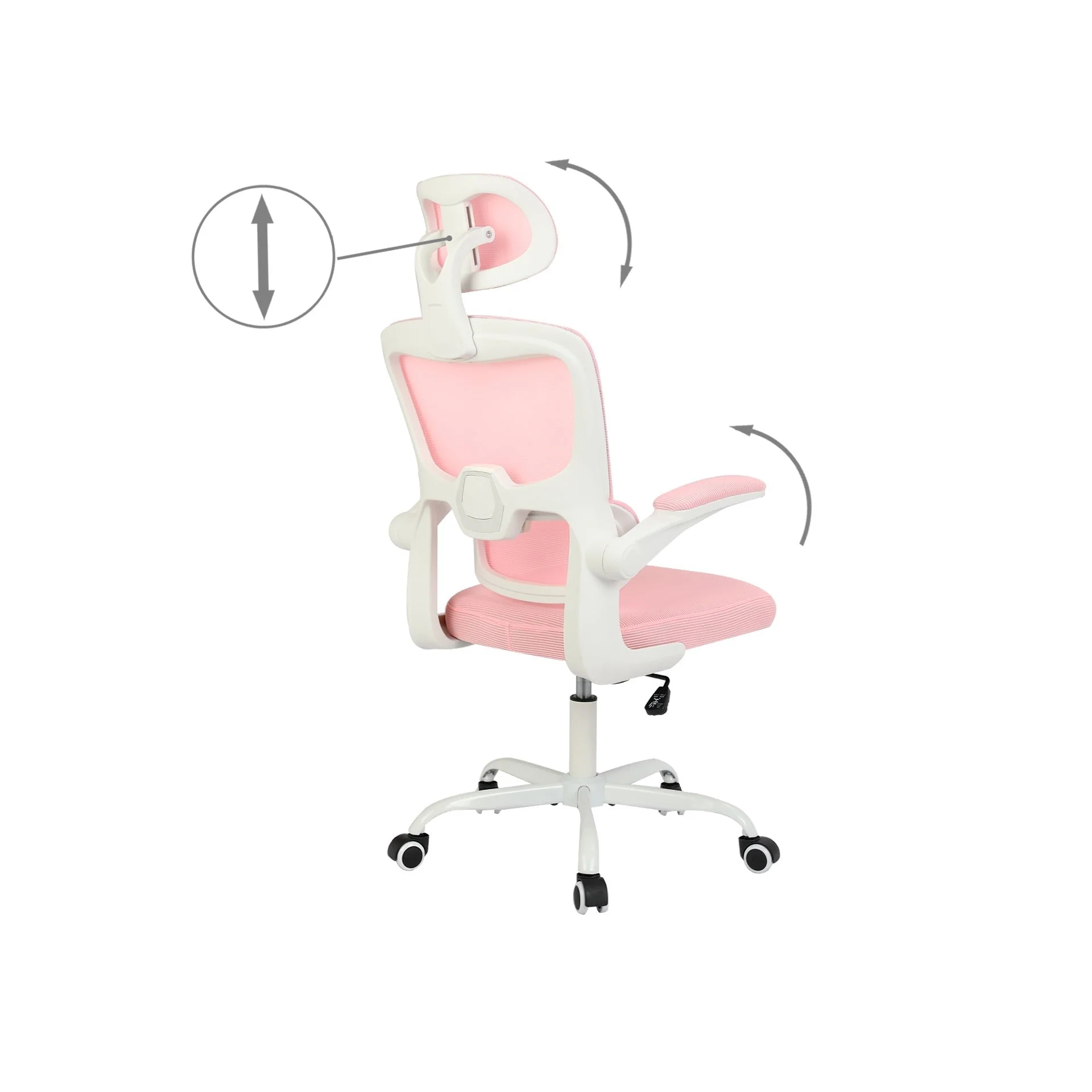 Edison Office Chair - Pink - Image 16
