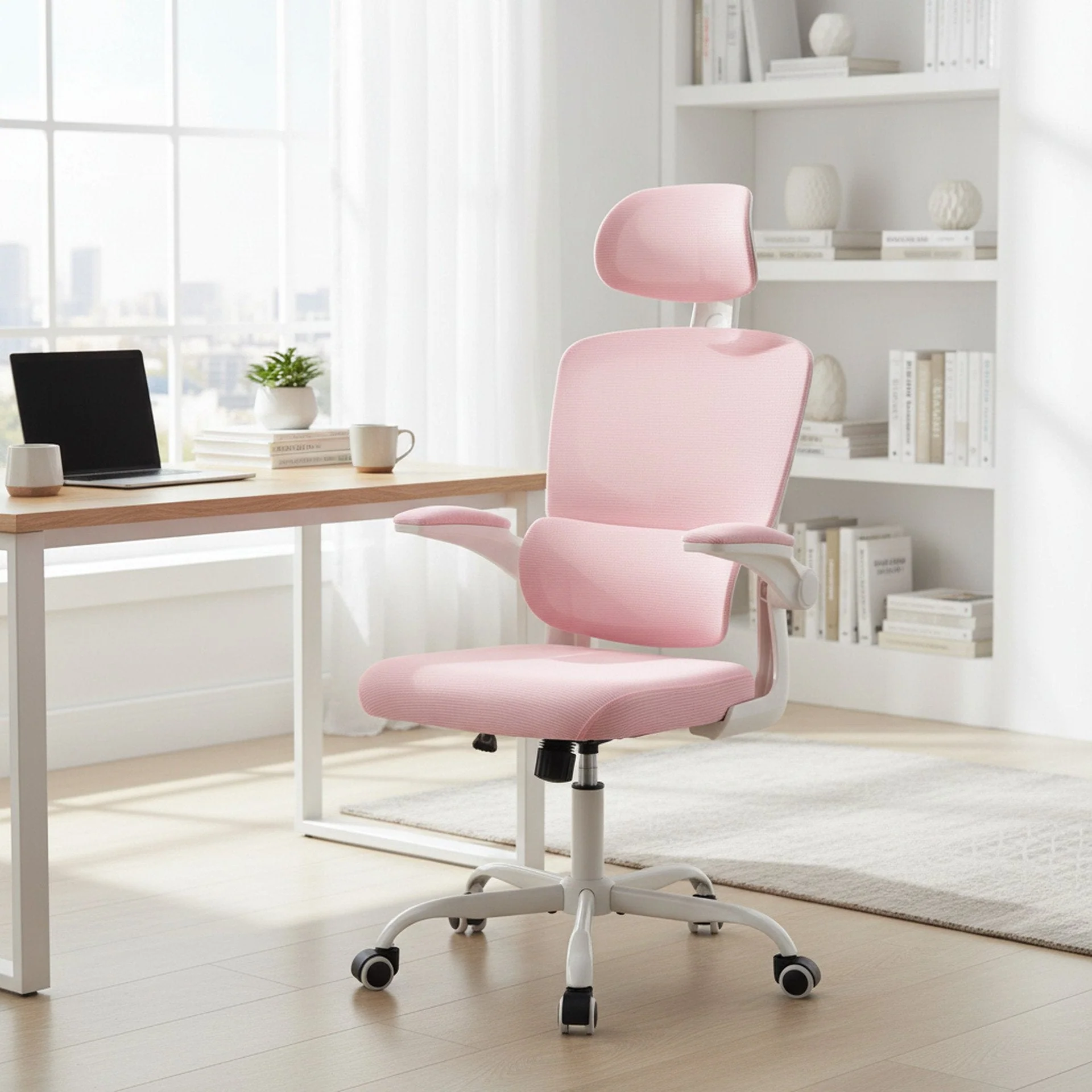 Edison Office Chair - Pink - Image 4