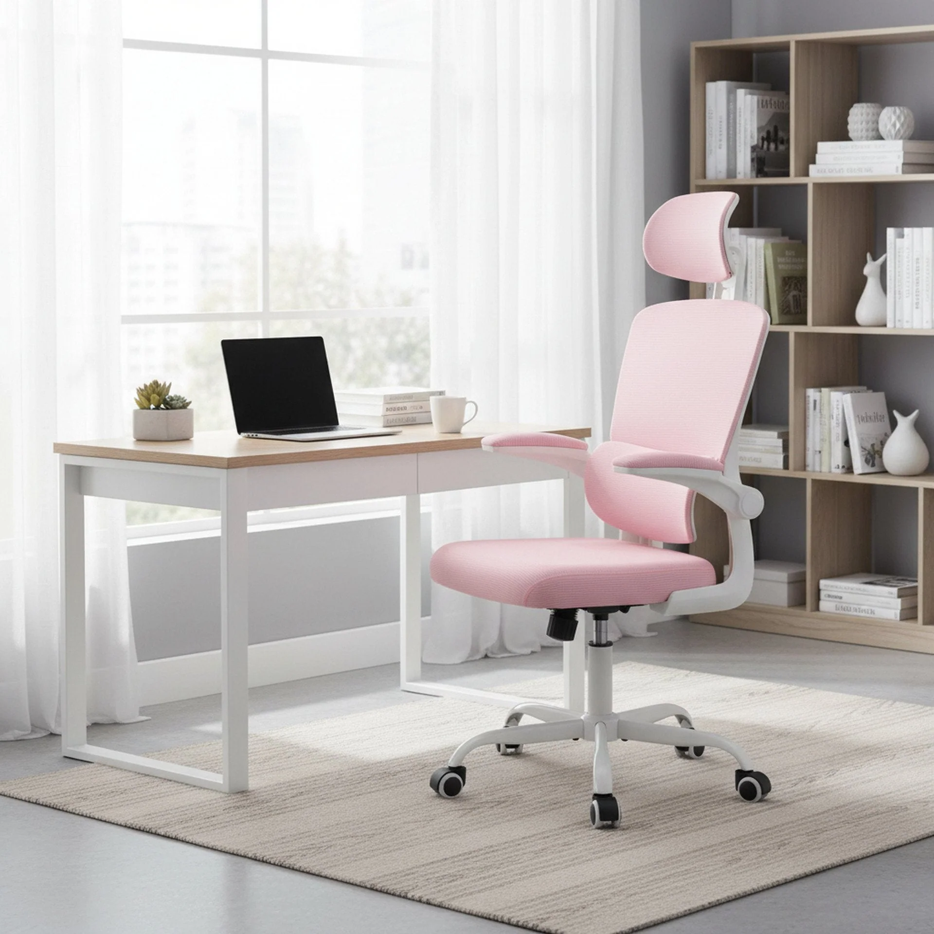 Edison Office Chair - Pink - Image 8