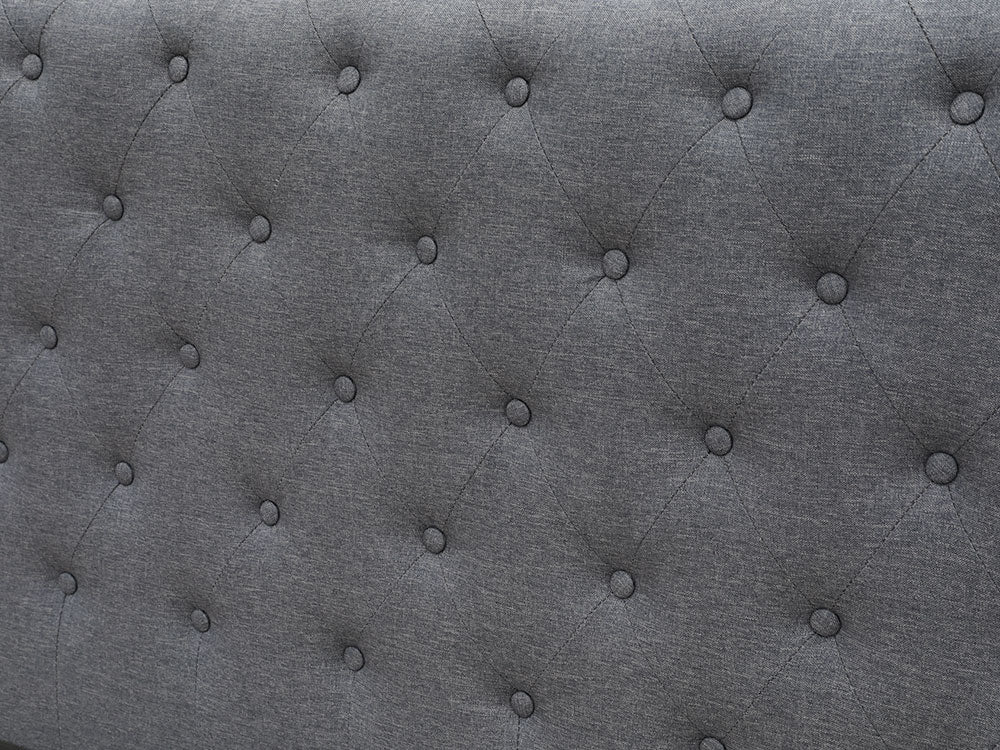 EGMONT Queen Bed Frame - DARK GREY - Image 8