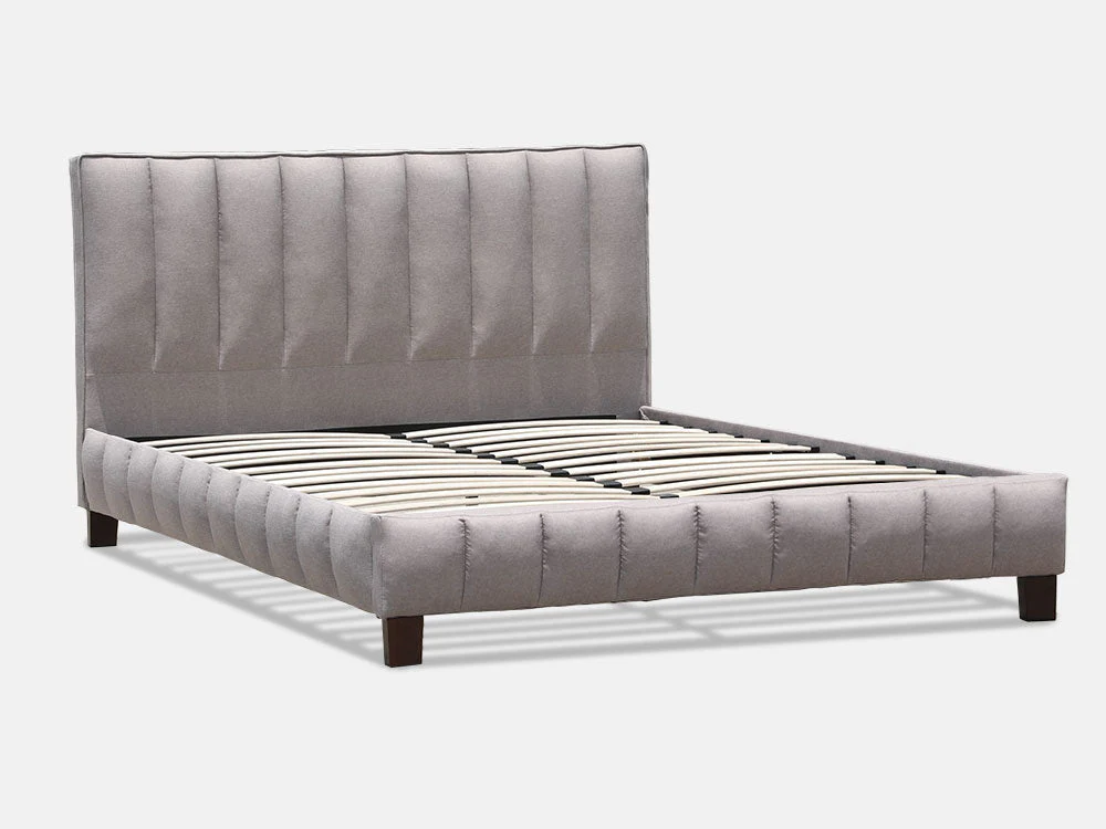 EIGER King Bed Frame - LIGHT GREY - Image 3