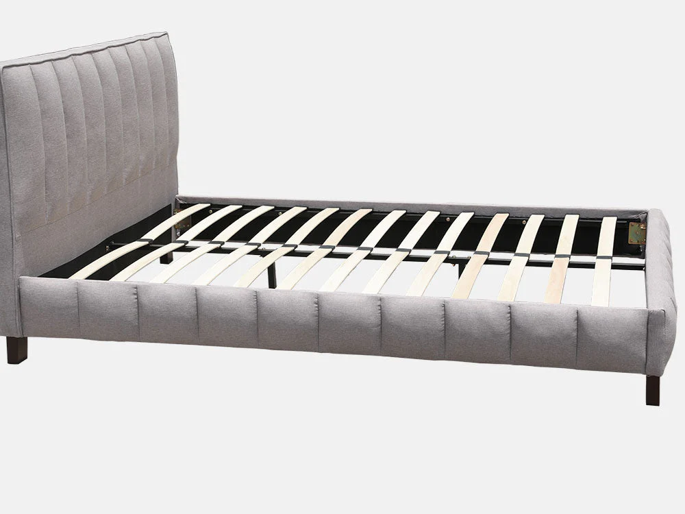 EIGER King Bed Frame - LIGHT GREY - Image 4